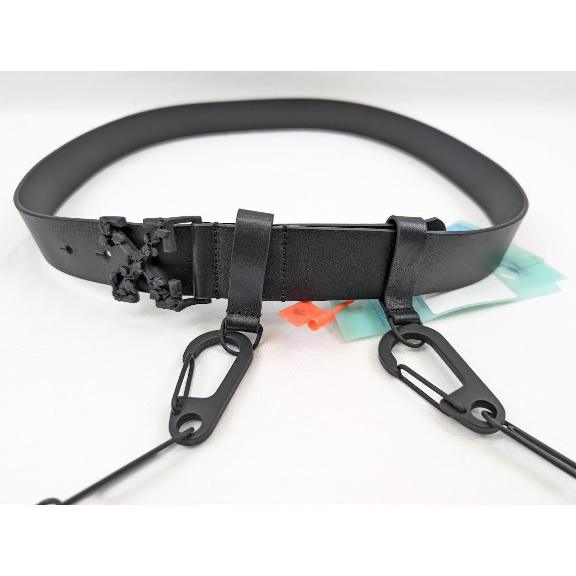 Off-White o1rshd1 Size: L/XL / Leather Belt with Chain in Black Size ONE SIZE - 16 Thumbnail
