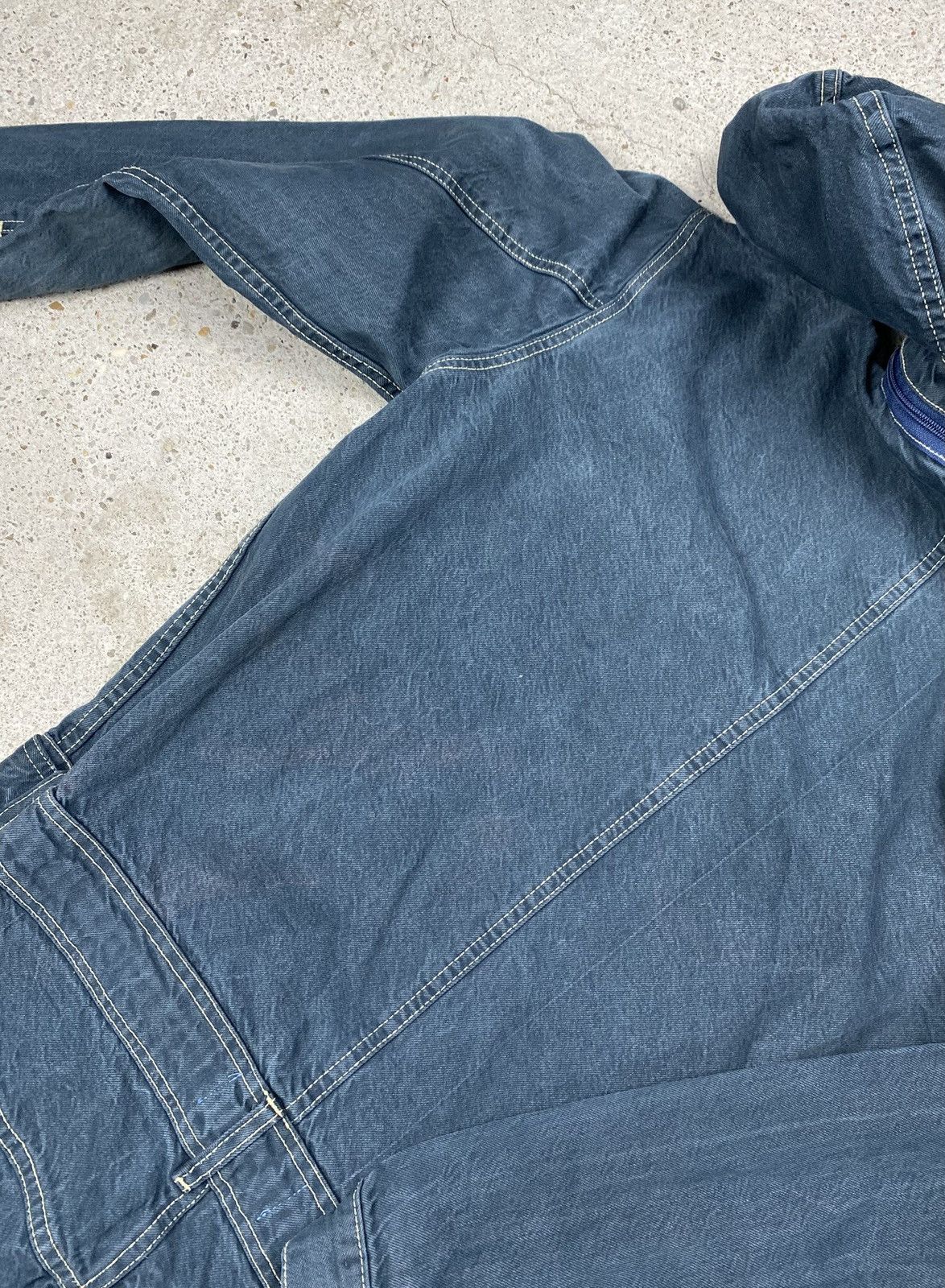 Brooklyn Mint Brooklyn mint jumpsuit denim jeans biggie hip hop navy Size US 38 / EU 54 - 13 Thumbnail