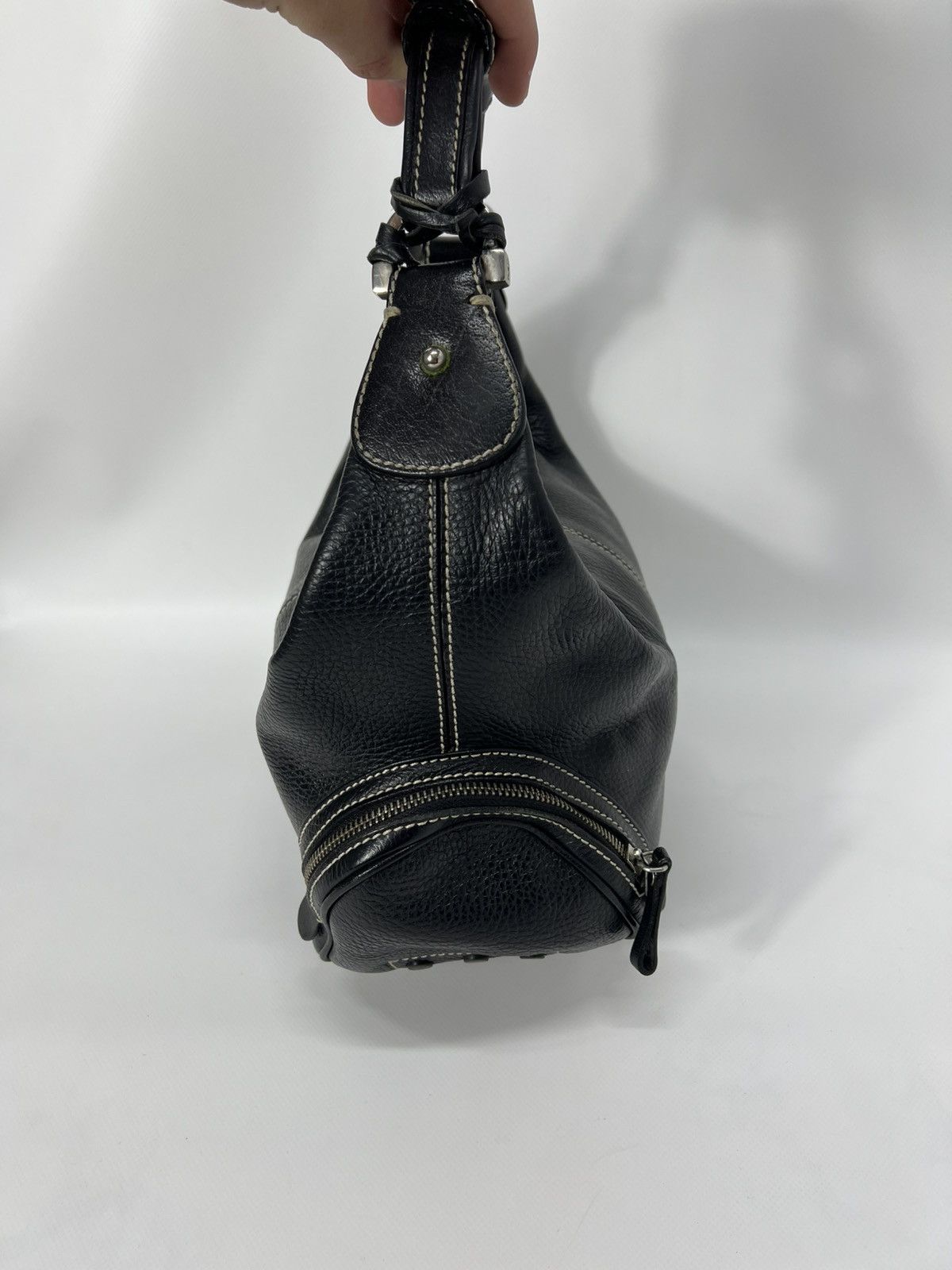 Tod's Vintage streetwear y2k luxury Tod’s Leather Hobo Handle Bag Size ONE SIZE - 2 Thumbnail