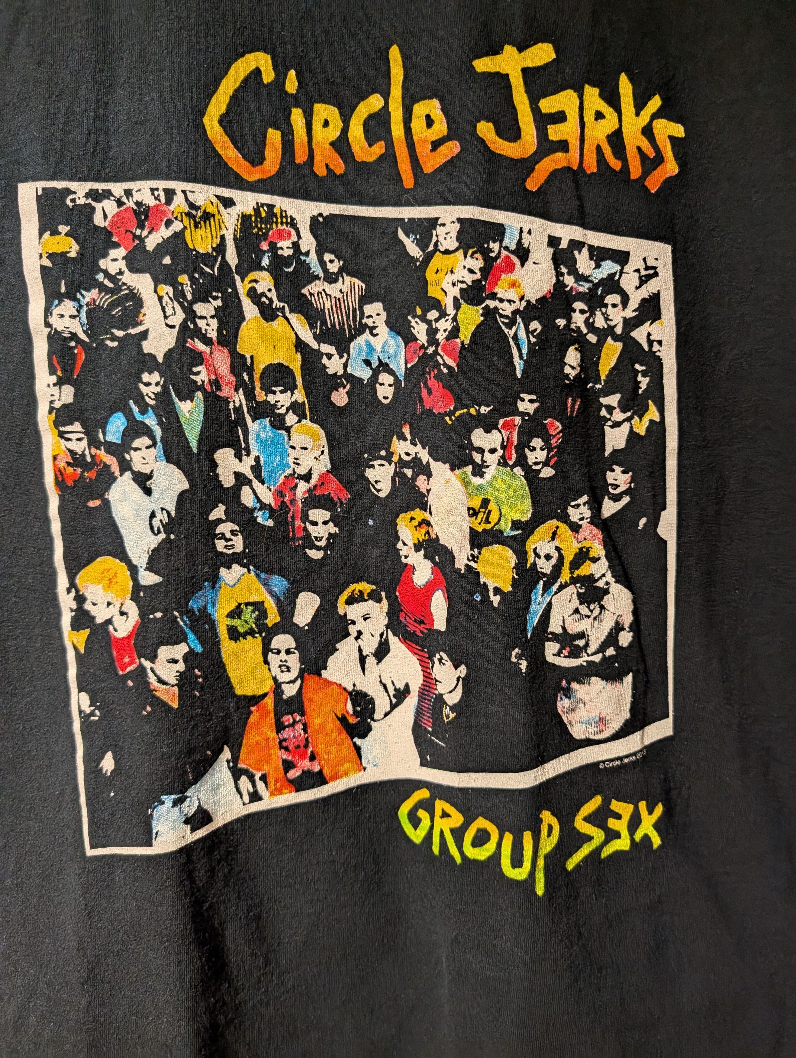Band Tees Vintage 2013 Circle Jerks Group Sex Black X-Large T-Shirt Size US XL / EU 56 / 4 - 2 Thumbnail