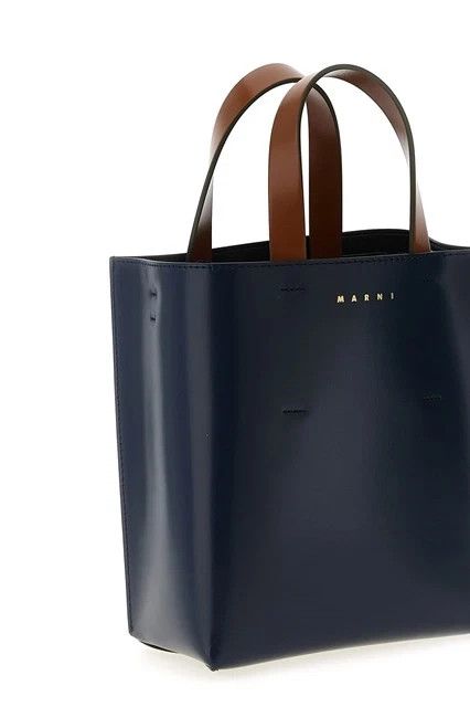 Marni MARNI Museo Mini Blue/Gray Top Handle Bag New & Authentic Size ONE SIZE - 3 Thumbnail