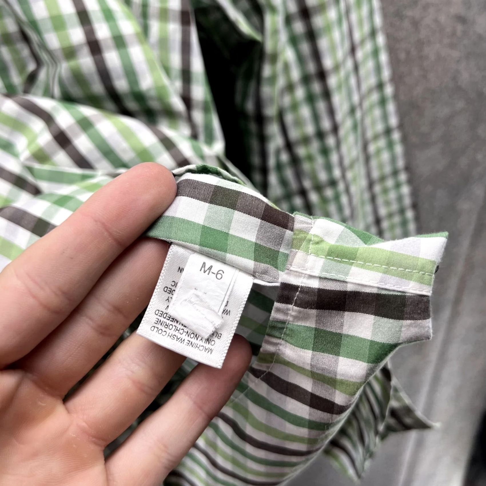 Banana Republic VINTAGE Banana Republic Shirt Men 2XL XXL Green Check Button-Down Slim Fit Casual Casual/Workwear/Business Shirt Mens Bernie Size US XXL / EU 58 / 5 - 4 Thumbnail