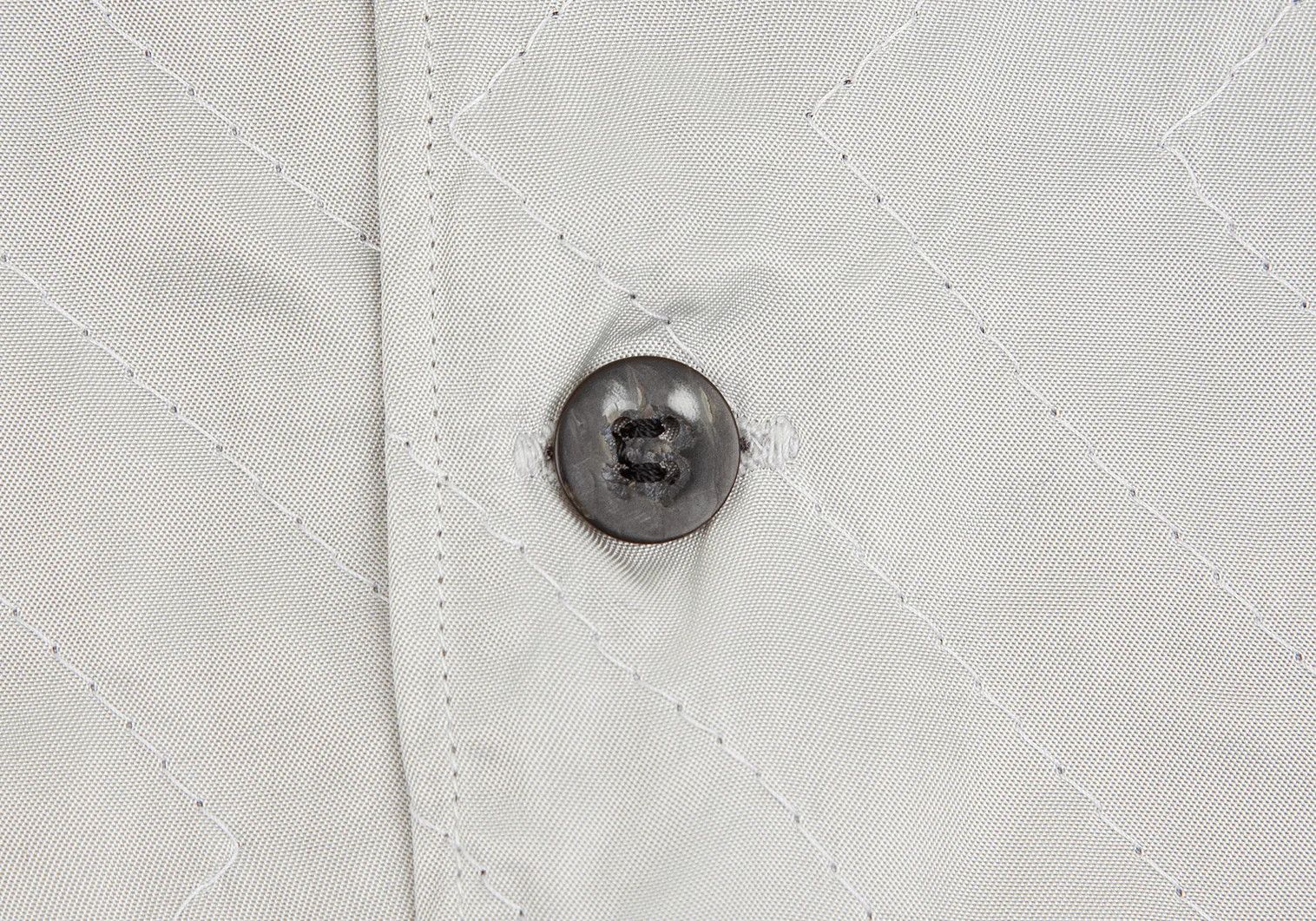 Yohji Yamamoto Yohji Yamamoto Silver Zigzag Stitch Long Shirt Size US M / EU 48-50 / 2 - 11 Thumbnail