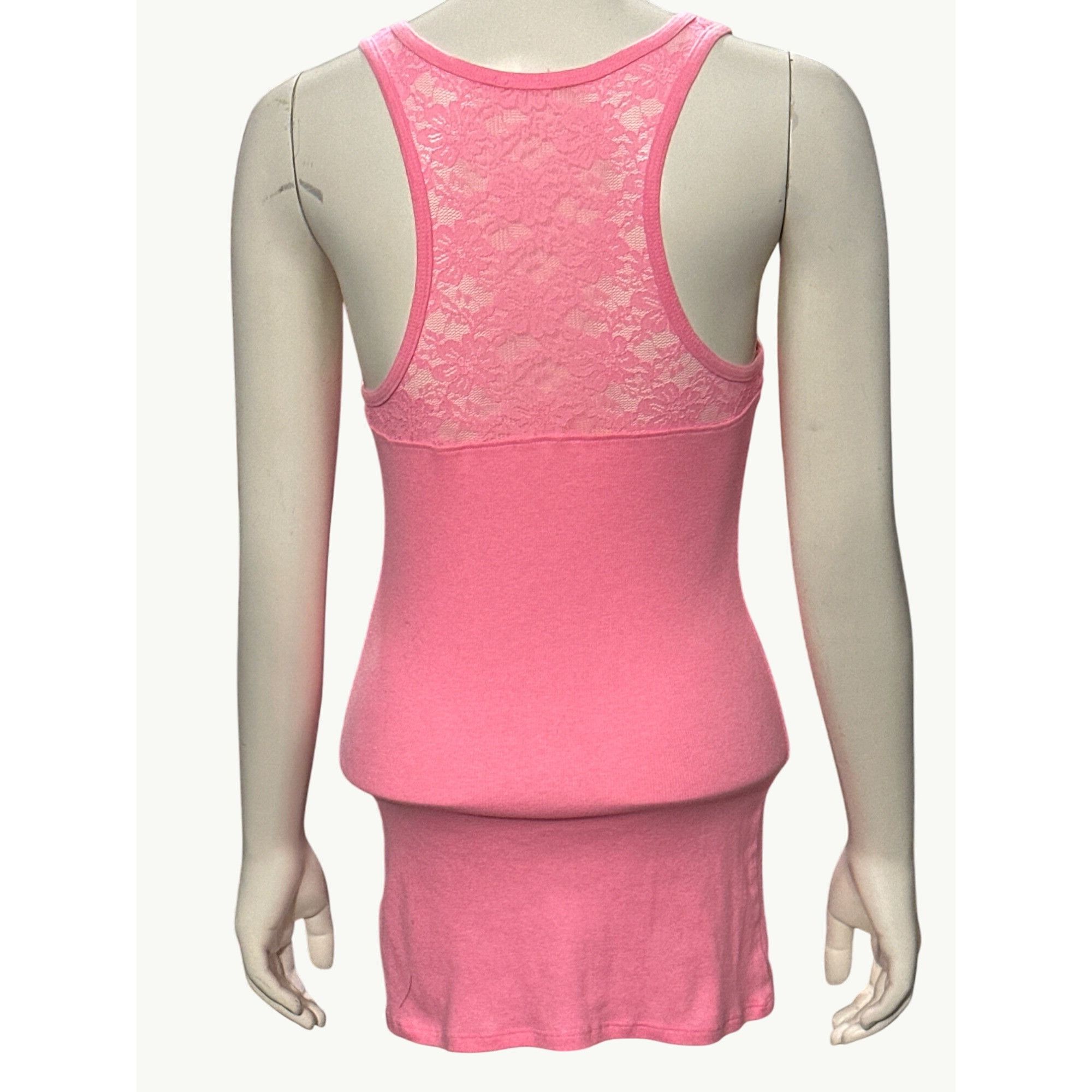 Other CCC Pink Lace Racerback Tank Top Size Small Size S / US 4 / IT 40 - 3 Thumbnail