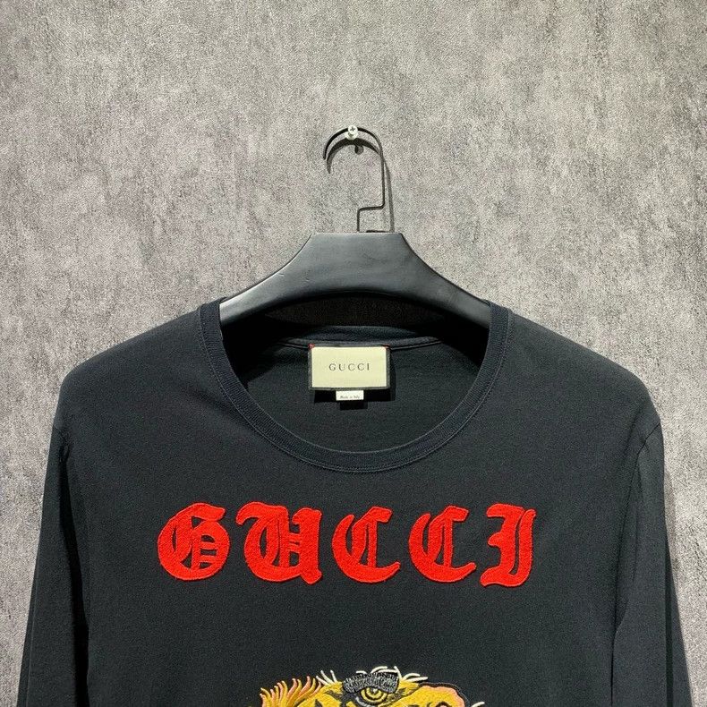 Gucci Gucci Tiger head embroidered long-sleeved T-shirt 2501-Next Size US S / EU 44-46 / 1 - 6 Thumbnail