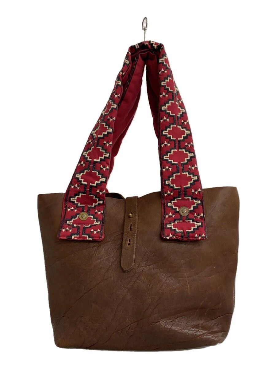 Kapital Leather Tote Bag in Brown, Men's