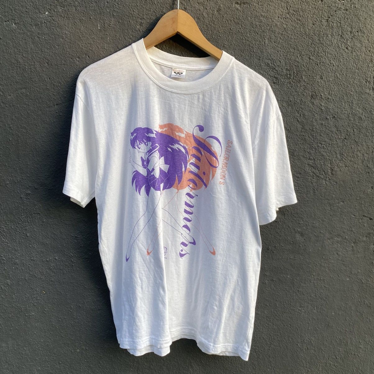 Anime Thrashed Vintage Sailormoon S Anima Tee Size US L / EU 52-54 / 3 - 1 Thumbnail