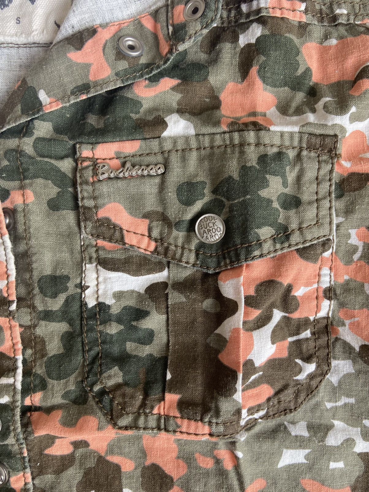 14th Addiction Buckaroo Camo Button Shirt Rock Punk Style Size US XS / EU 42 / 0 - 5 Thumbnail