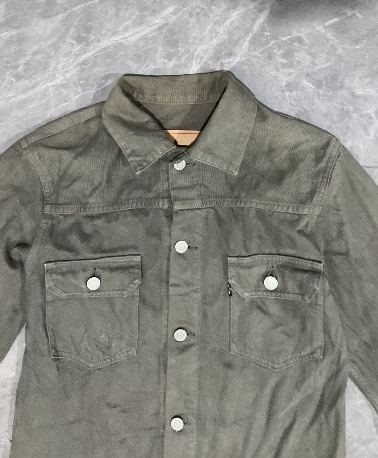 Japanese Brand Green Denim Jacket Size S / US 4 / IT 40 - 3 Thumbnail