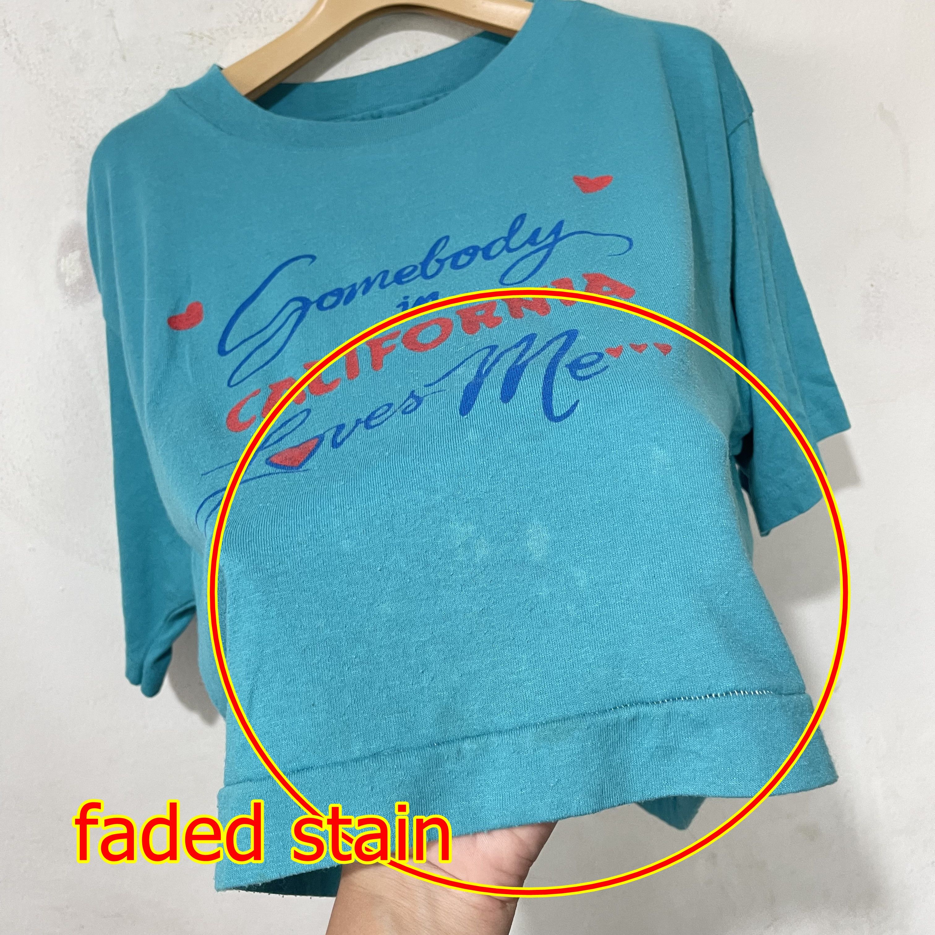 Vintage Vintage 80s Somebody in California Loves Me Crop Tops Size L / US 10 / IT 46 - 5 Thumbnail