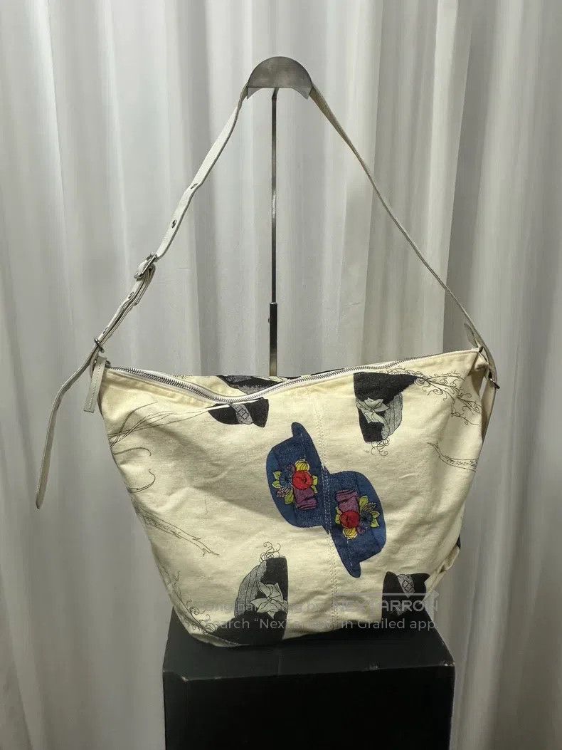 Yohji Yamamoto Yohji Yamamoto Graffiti Printed Tote Bag / Crossbody Bag Size ONE SIZE - 2 Thumbnail
