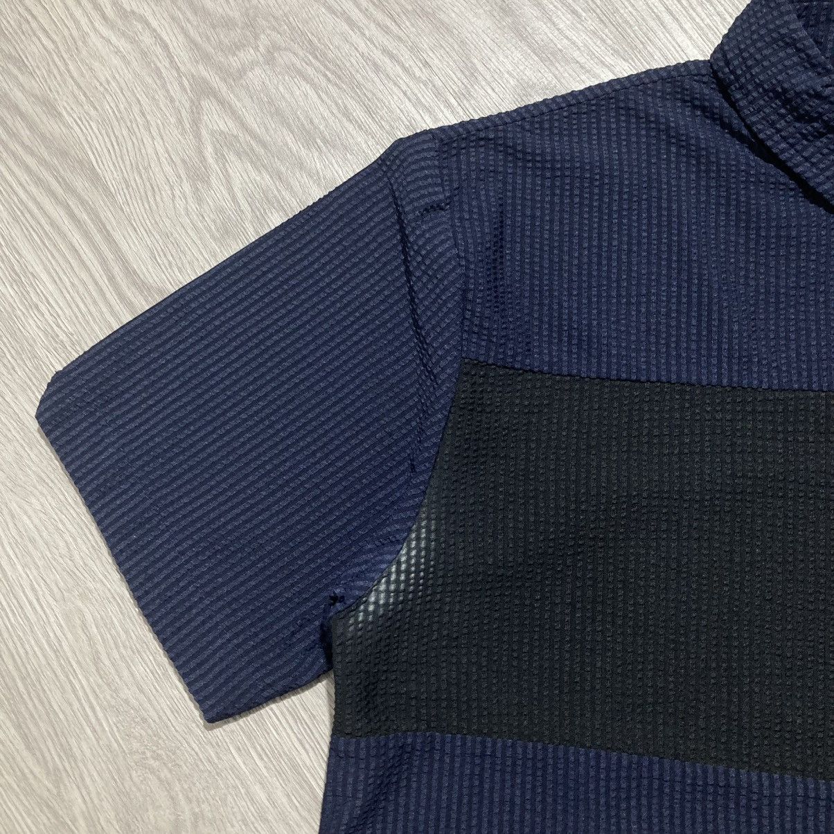 Issey Miyake 2000s Creation Cube Waffle Halfbutton Shirt Designer 2 Tone Size US M / EU 48-50 / 2 - 5 Thumbnail