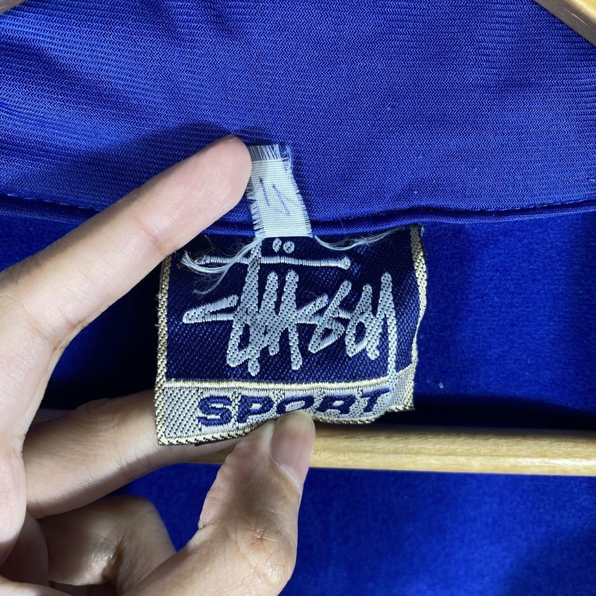 Stussy Vintage 90's STUSSY SPORT Embroidey Logo Fullzipper Jacket Size US L / EU 52-54 / 3 - 9 Thumbnail