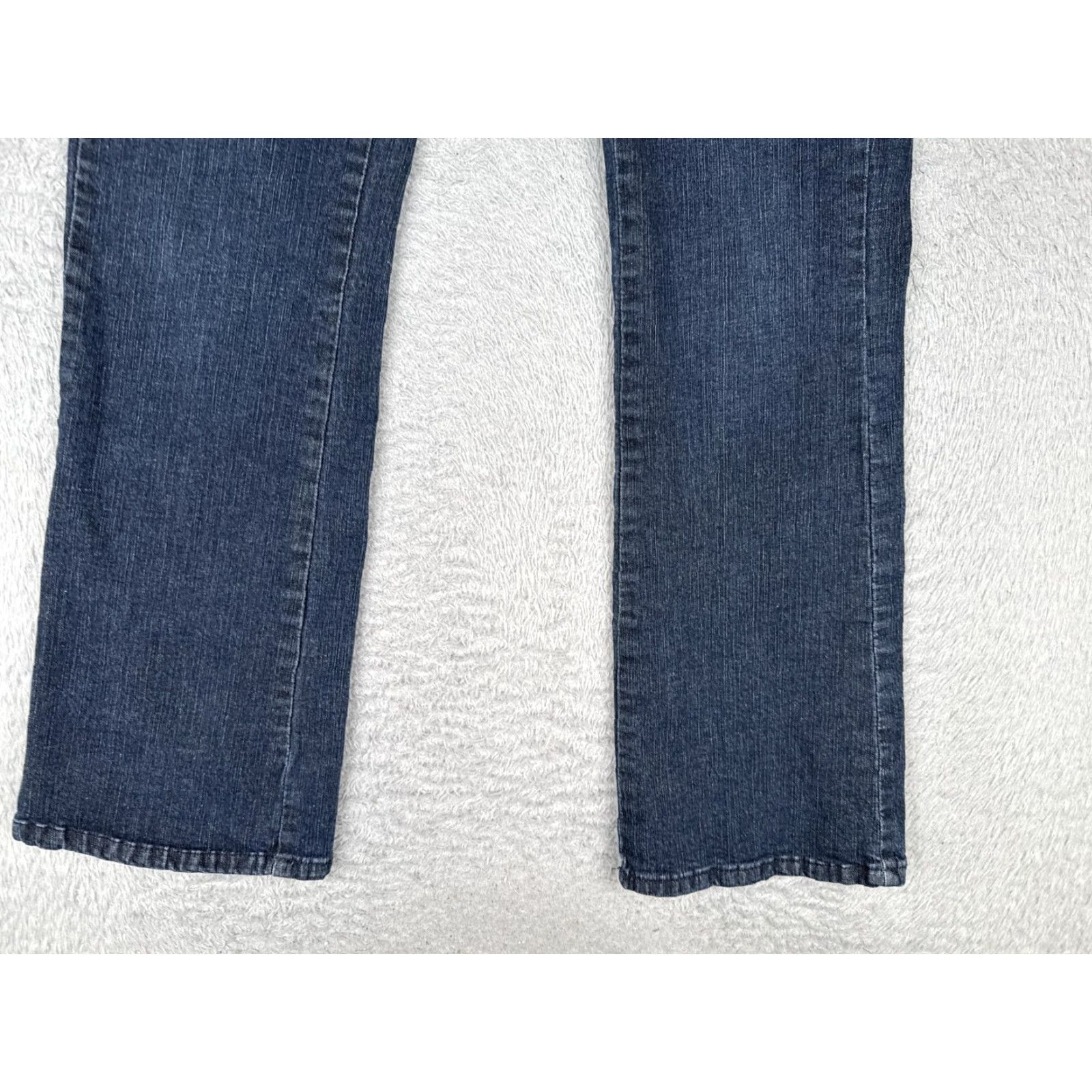 Lee Lee Jeans Bootcut Denim 27 Blue Dark Wash Womens Slim Secret Slender Low Rise 90s Cowboy Style Size 27" / US 4 / IT 40 - 2 Thumbnail