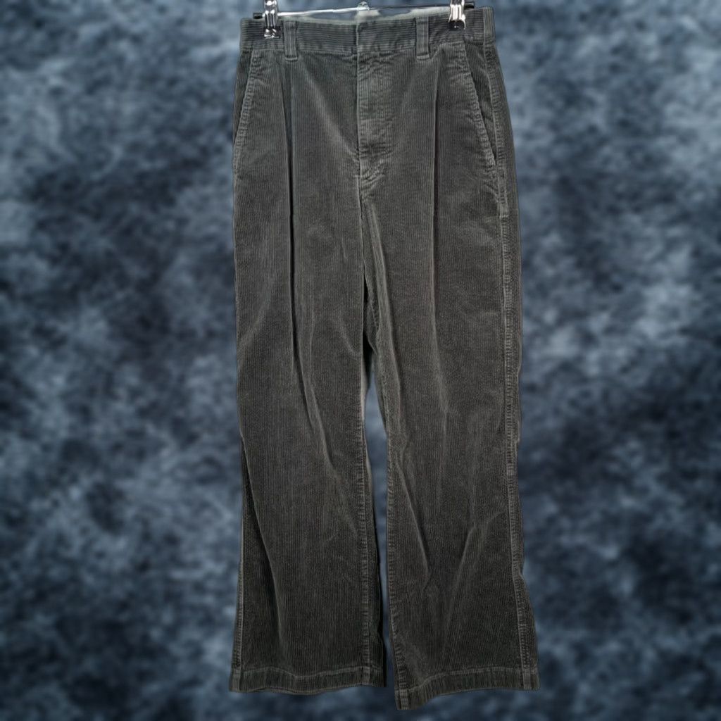Uniqlo Uniqlo Comptoir Des Cotonniers Womens XS Gray Corduroy Pants Cotton Blend Wide-Leg Chino Pockets Adults Womens XS Gray 28 in Inseam Spring Fall Size 26" / US 2 / IT 38 - 1 Thumbnail