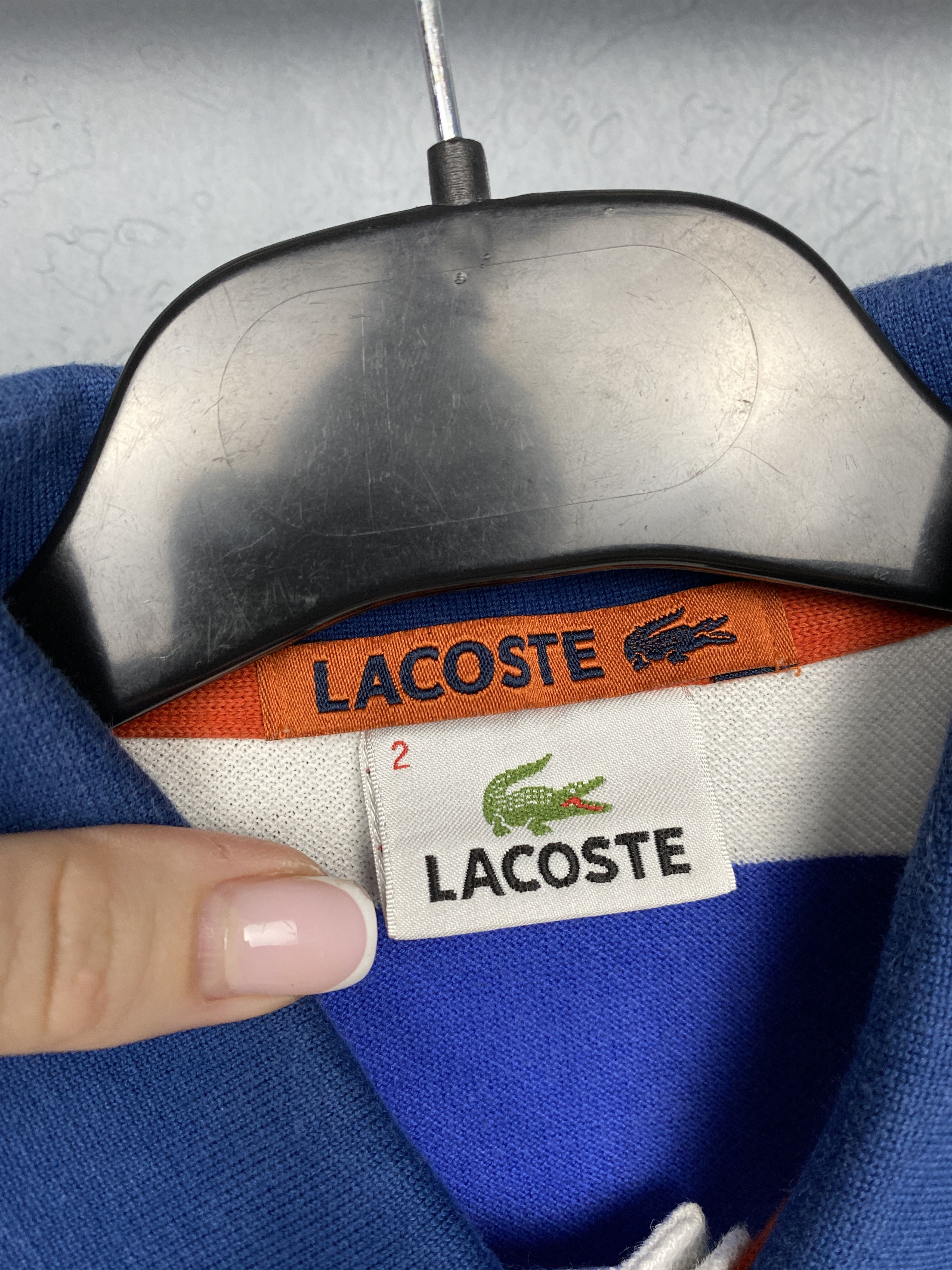 Lacoste Lacoste Vintage Mens Striped Polo Shirt Size 2 S Size US S / EU 44-46 / 1 - 4 Thumbnail