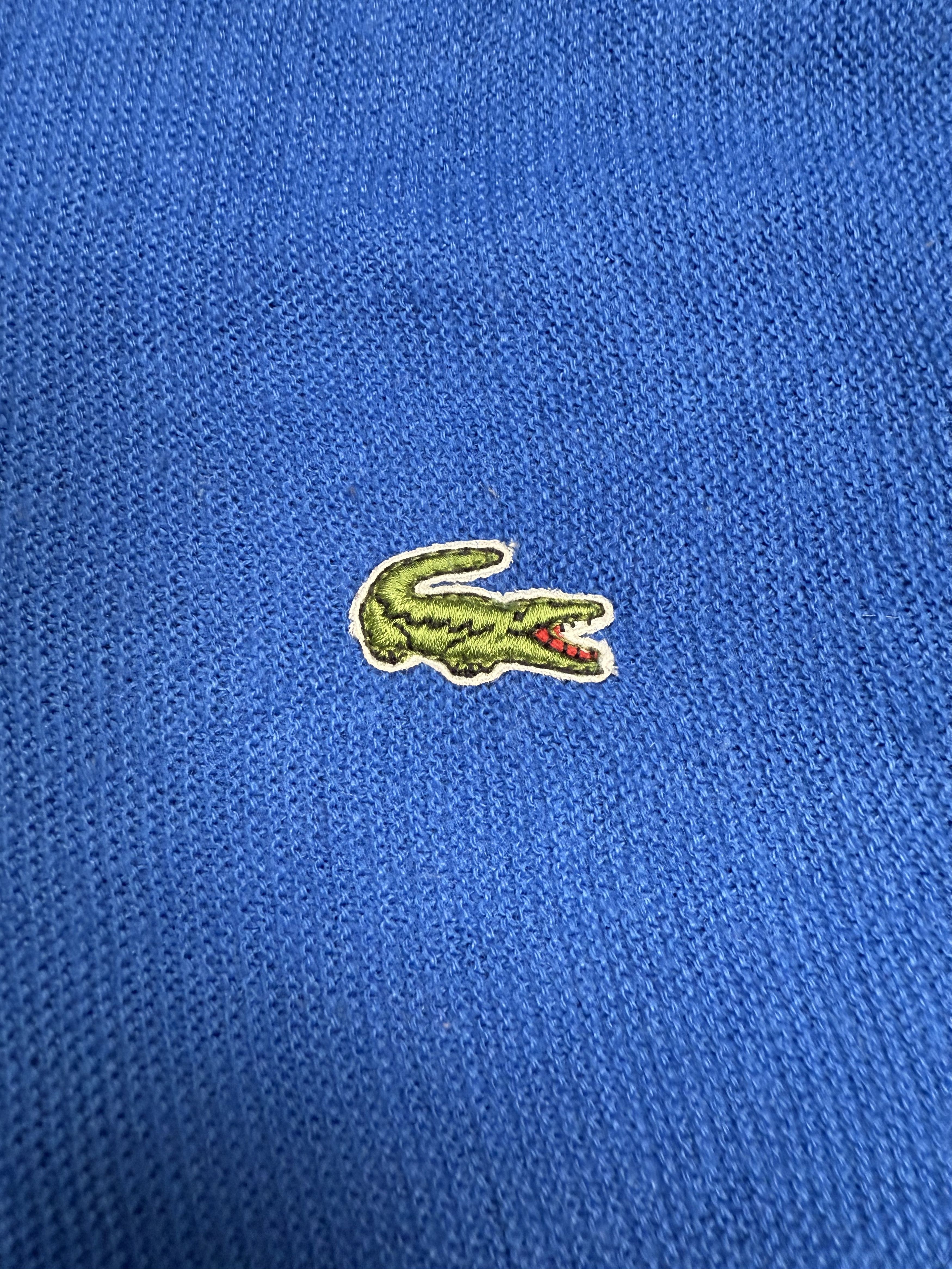 Lacoste Vintage 90s Lacoste Knit Sweater Cardigan Jumper Blue Size US XXL / EU 58 / 5 - 3 Thumbnail