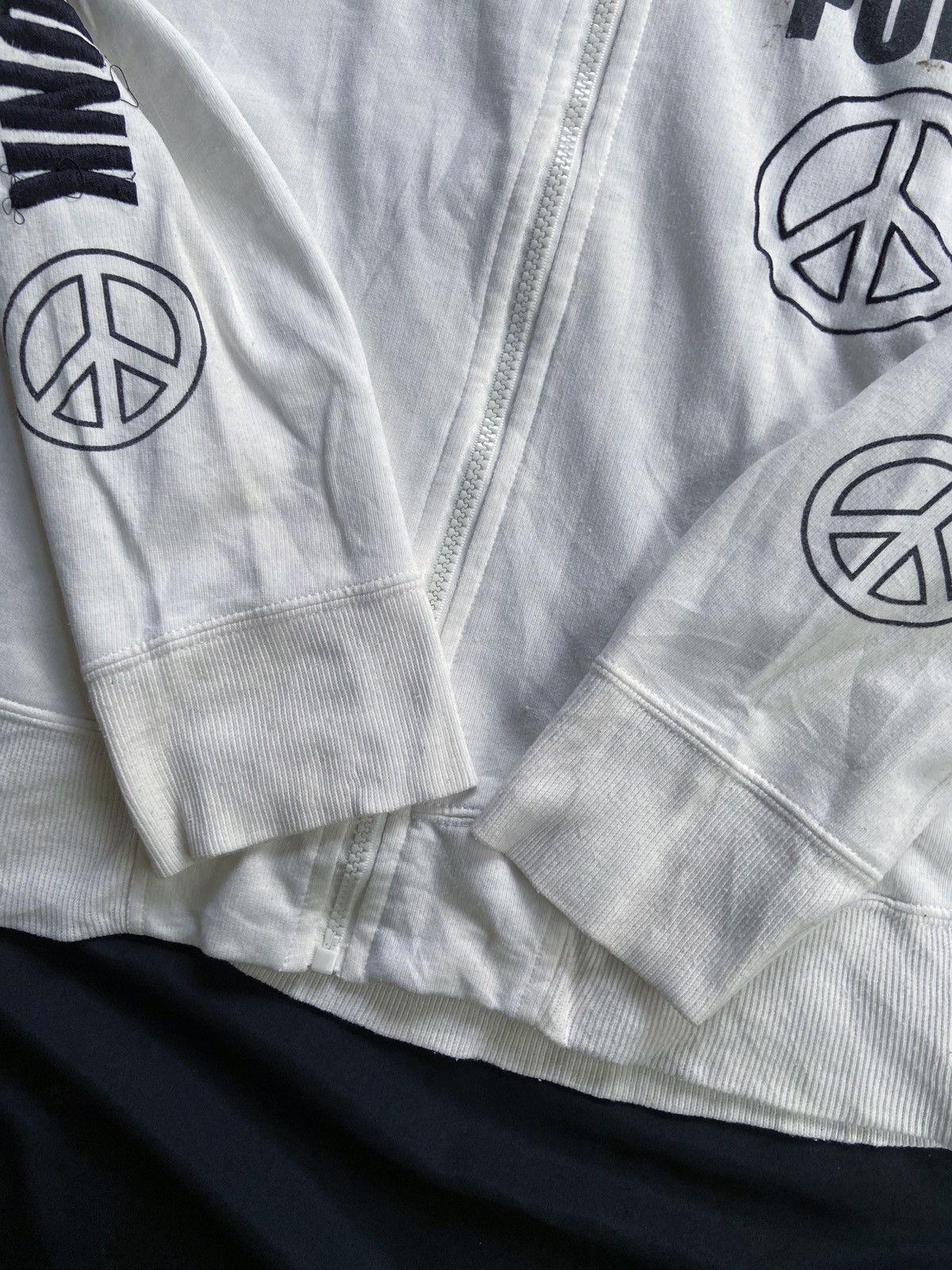 Japanese Brand COMMONTAGE PUNK 76 TRASHED ZIP HOODIE Size US M / EU 48-50 / 2 - 10 Thumbnail