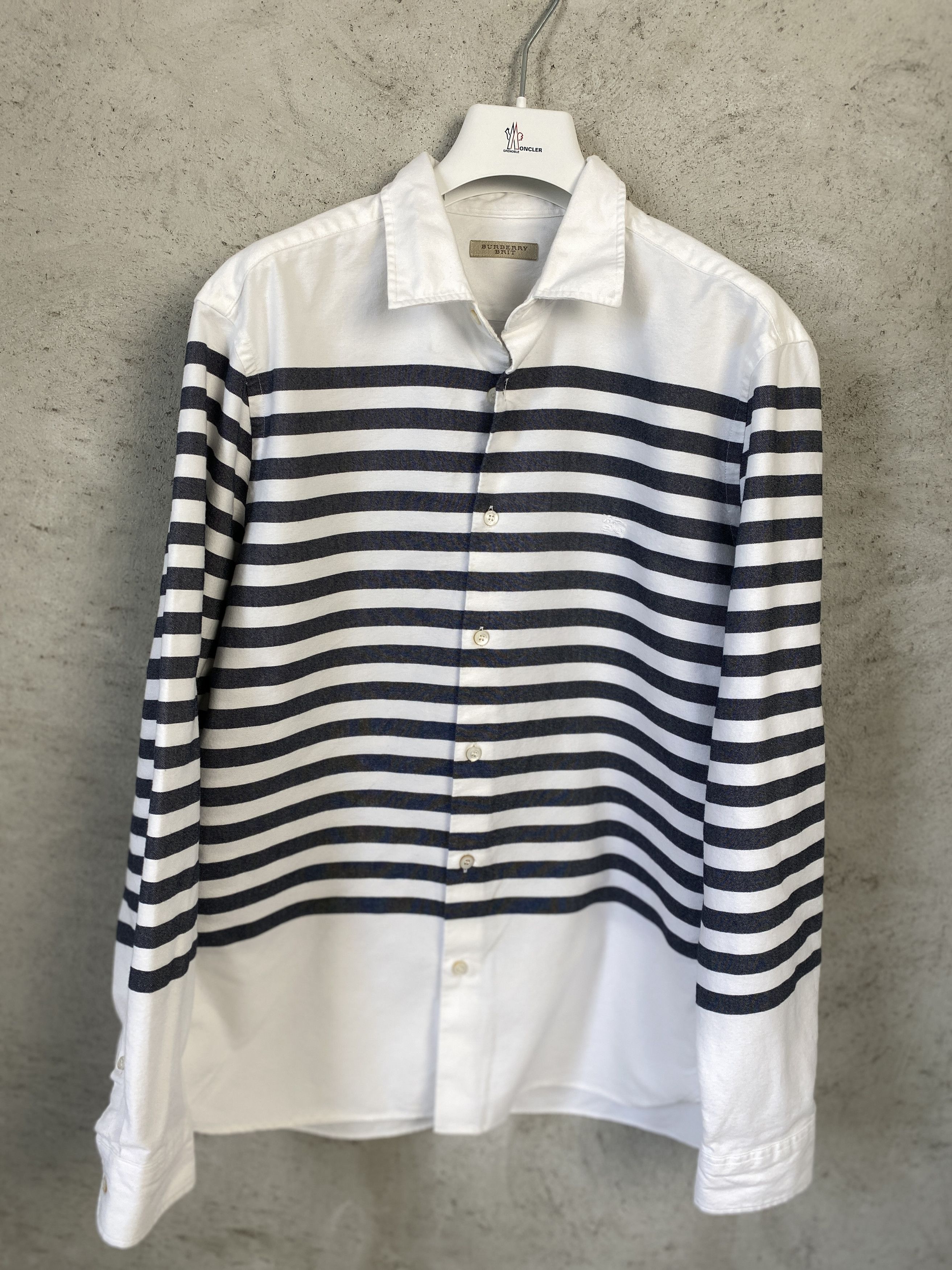 Burberry Burberry striped small logo shirt button ups casual Size US L / EU 52-54 / 3 - 1 Thumbnail