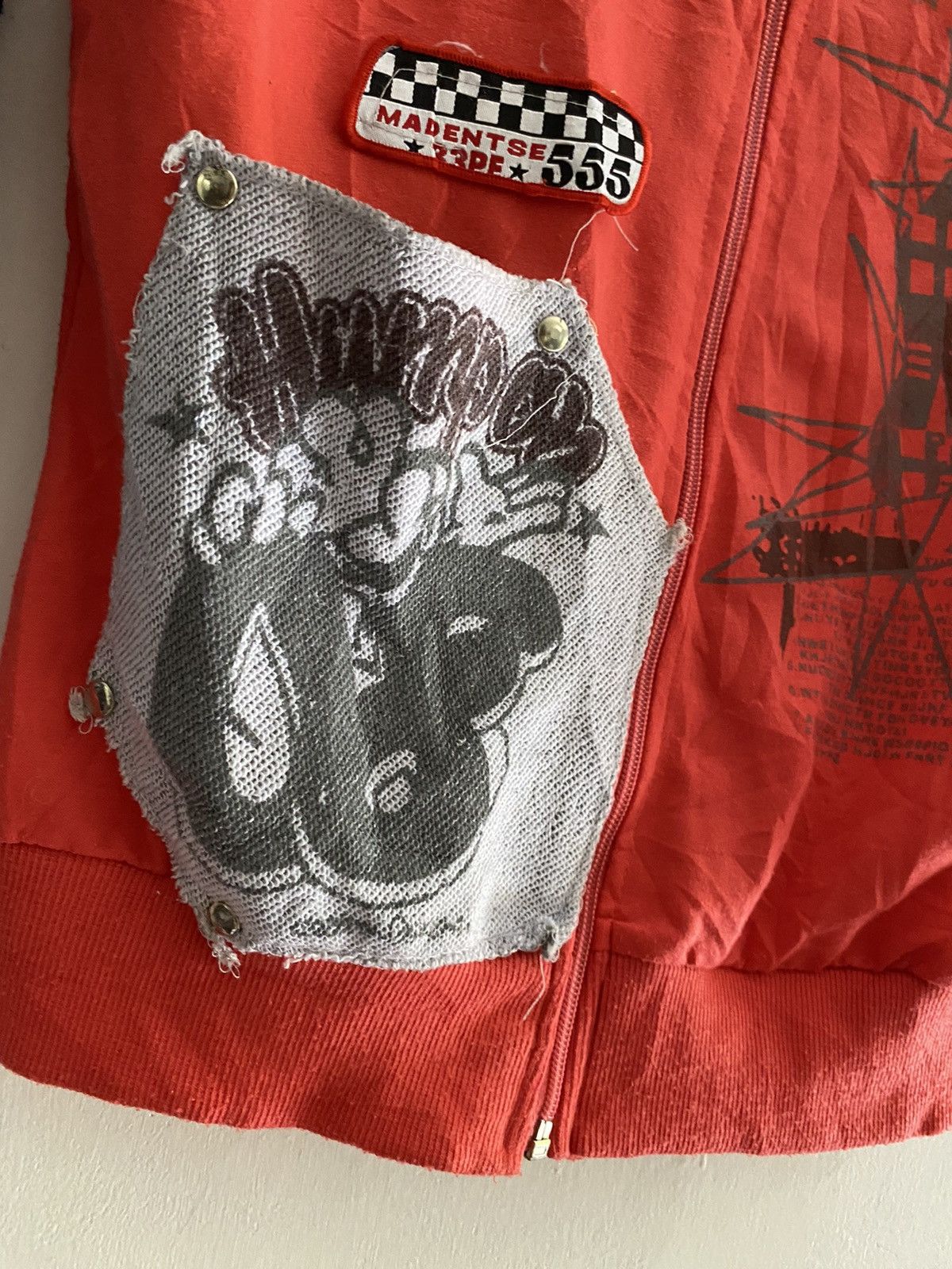 If Six Was Nine × Japanese Brand × Le Grande Bleu (L.G.B.) Vintage unknwn double layers poem patchwork hoodie Size US M / EU 48-50 / 2 - 3 Thumbnail