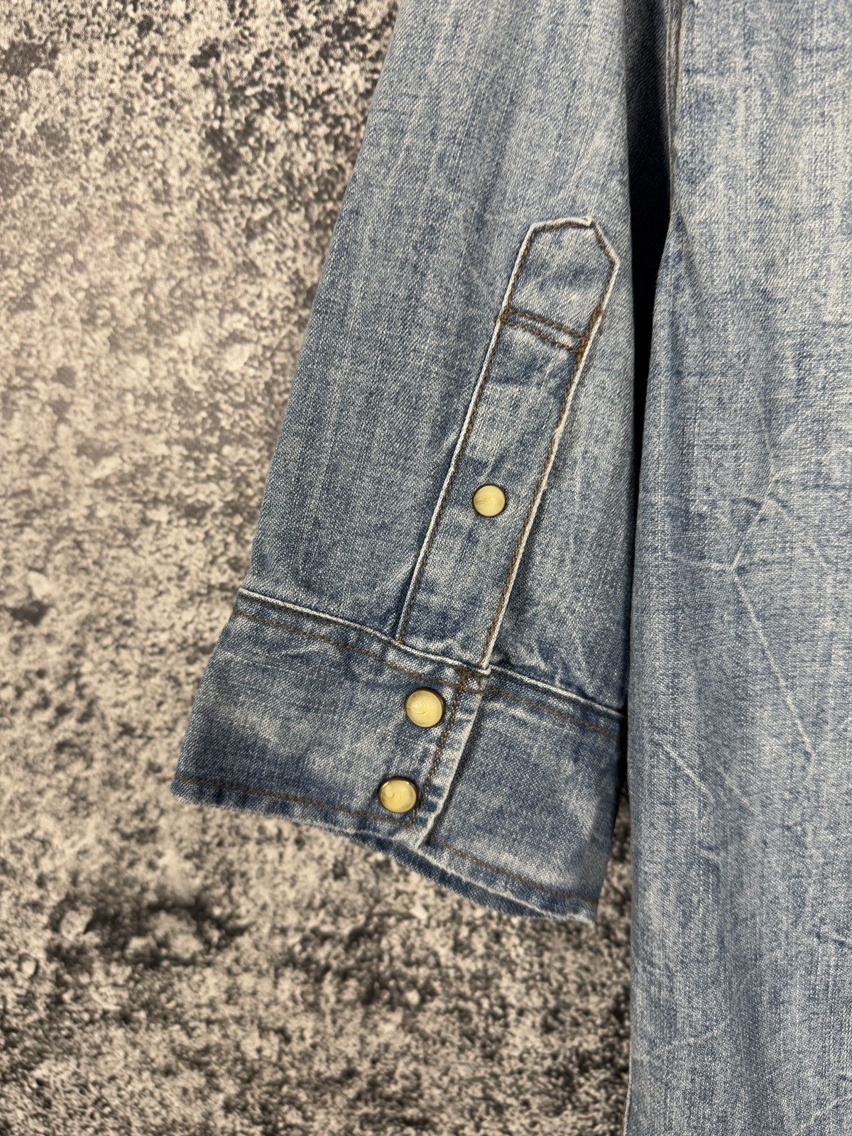 Allsaints Allsaints Suqi Shorts Sleeve Denim Shirt Snap Button Size M Size US M / EU 48-50 / 2 - 14 Thumbnail