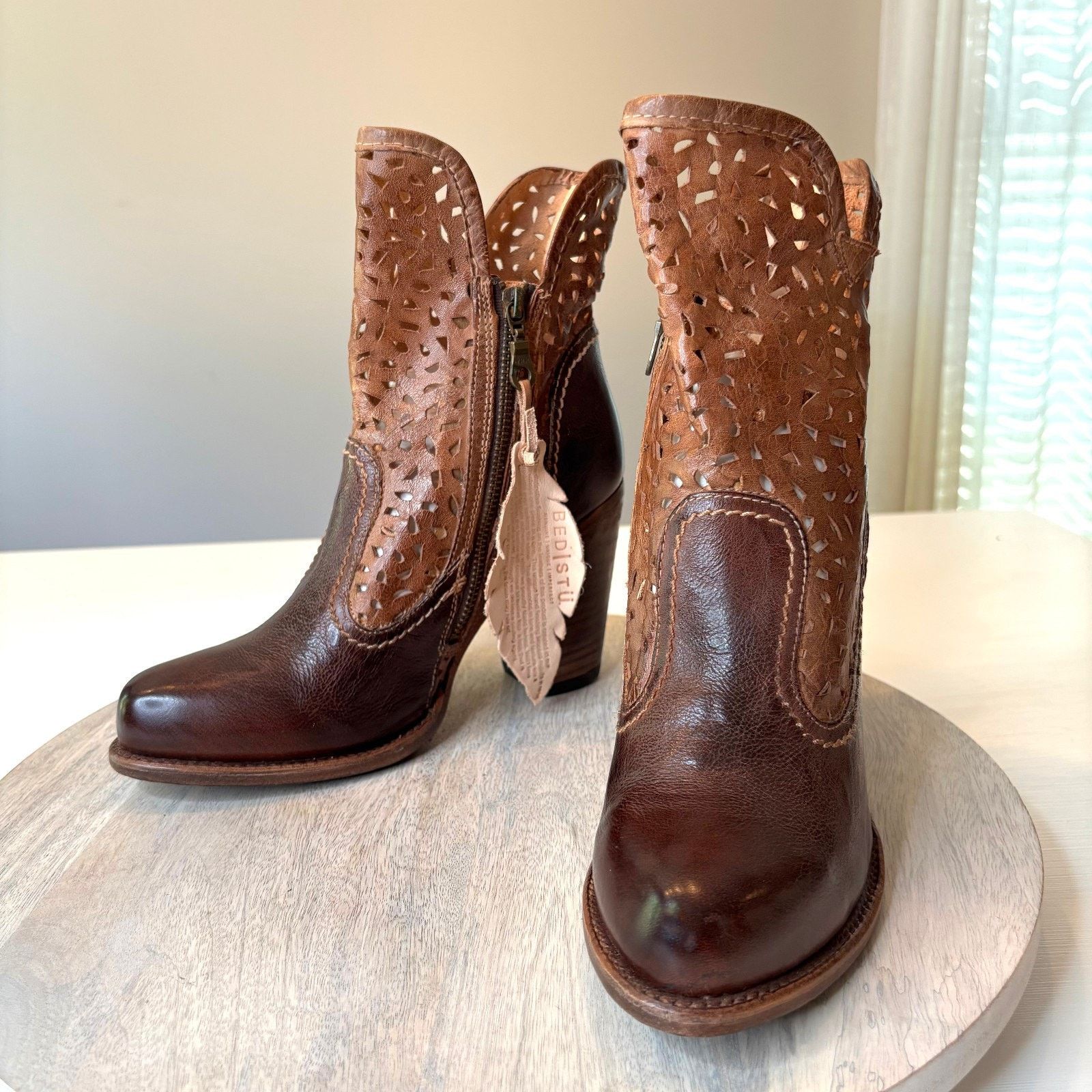 Bed Stu Bed Stu Leather Ankle Boots Laser Cut Rustic Women's 8.5 Size US 8.5 / IT 38.5 - 4 Thumbnail