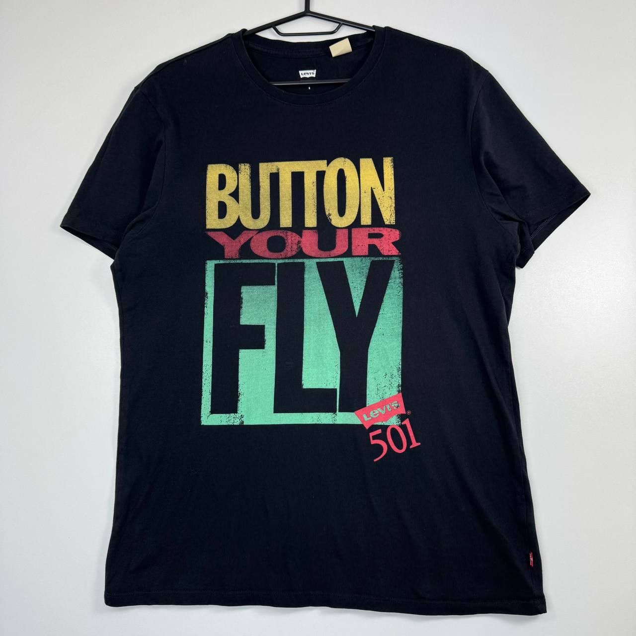 Levi's Levi’s 501 Graphic T-Shirt Men Black “Button Your Fly” Sz S Size US S / EU 44-46 / 1 - 1 Thumbnail