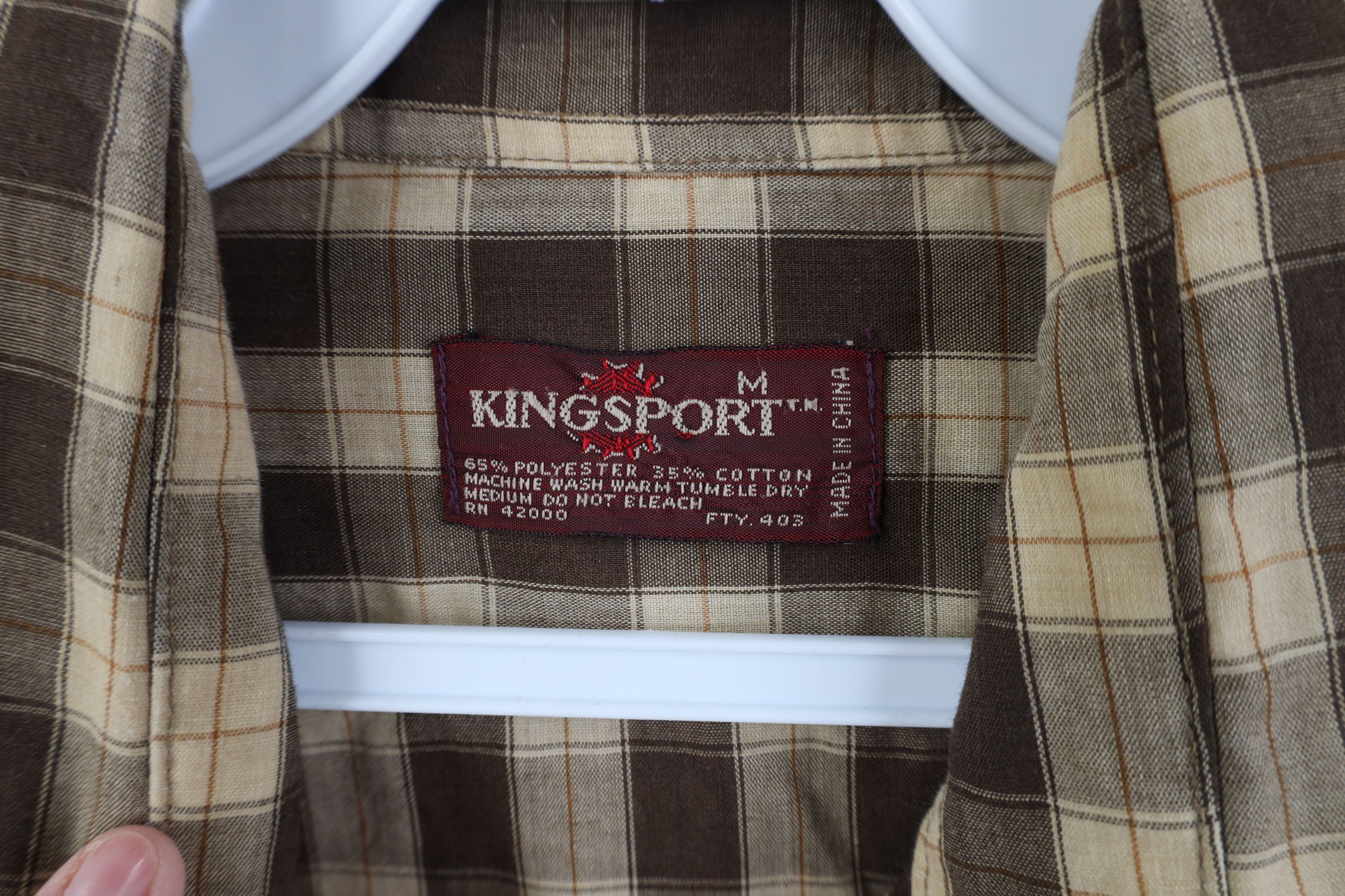 Vintage Vintage 70s Streetwear Western Collared Button Shirt Plaid Size US M / EU 48-50 / 2 - 7 Thumbnail
