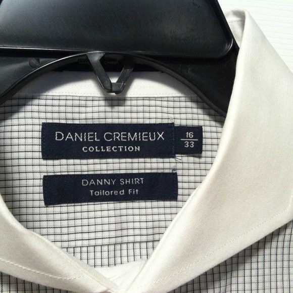 Daniel Cremieux DANIEL CREMIEUX MENS NEW 100%COTTON DRESS SHIRT SIZE: 16/33 Size US L / EU 52-54 / 3 - 6 Thumbnail