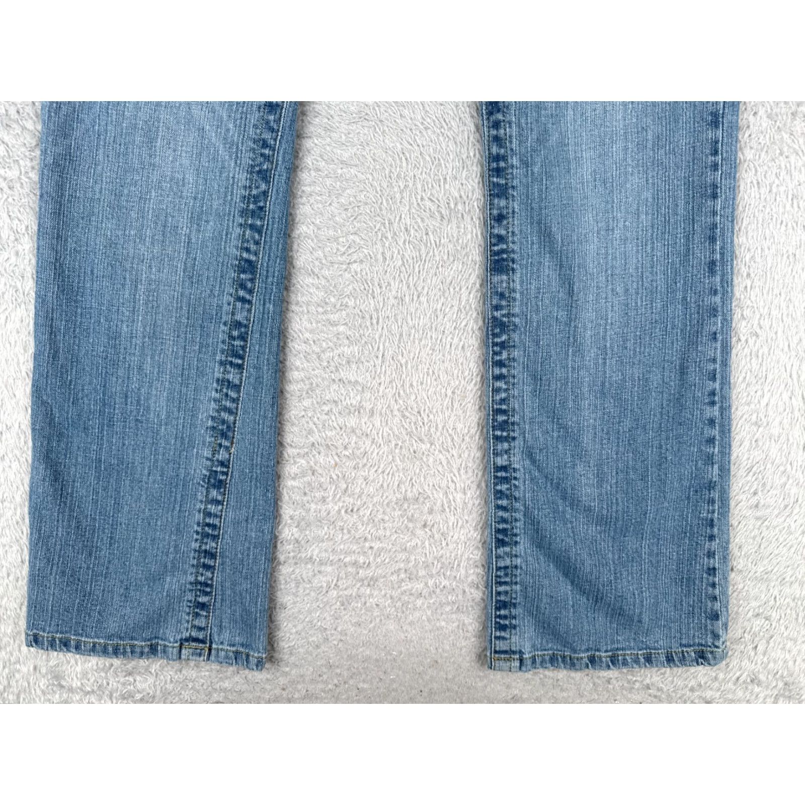 Vintage Junction West Jeans Womens 12 Blue Denim Bootcut Mid Rise Cotton Blend 32x31 Jeans Womens Size 34" / US 12 / IT 48 - 2 Thumbnail