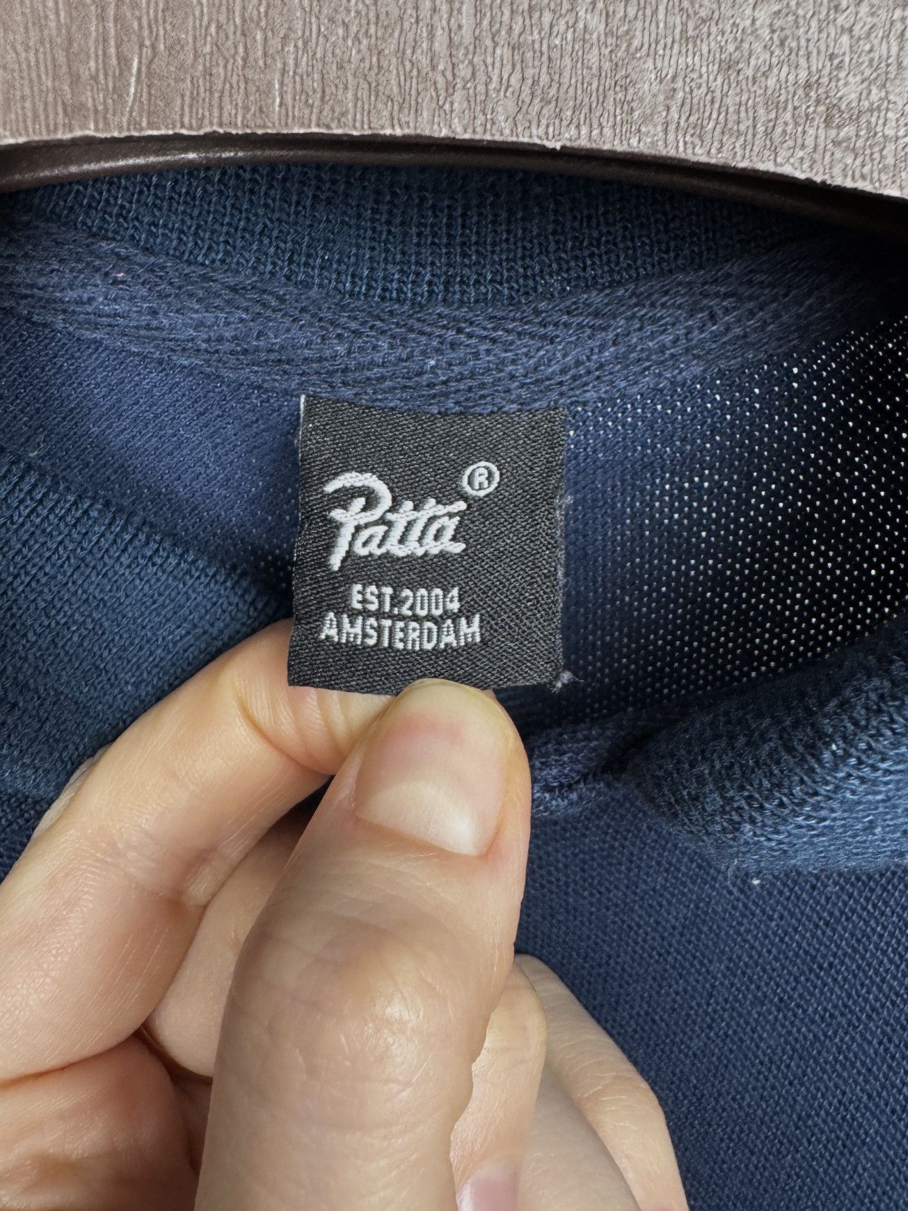 Patta Patta Navy Blue classic double P logo cotton polo tee shirt Size US M / EU 48-50 / 2 - 10 Thumbnail