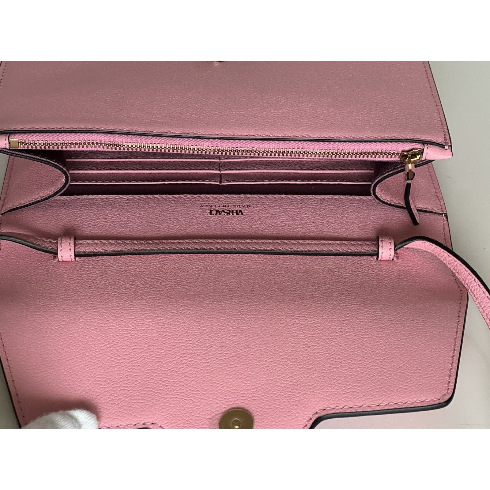 Versace Versace Medusa Leather Mini Pink Shoulder Bag Italy 1021608 Size ONE SIZE - 9 Thumbnail
