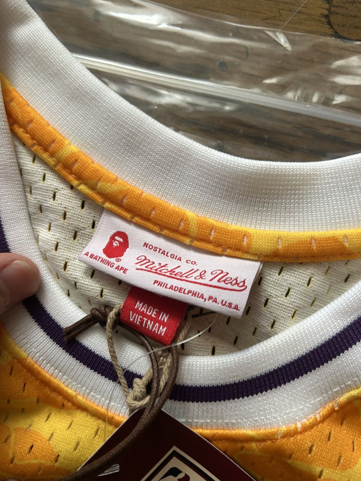 Bape × Mitchell & Ness Bape x Mitchell & Ness Lakers Jersey Size US S / EU 44-46 / 1 - 9 Thumbnail