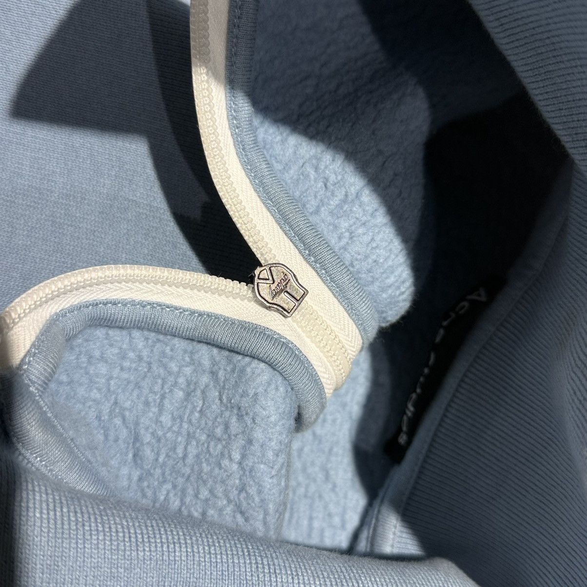 Acne Studios Acne Studios Mineral Blue Face Logo Half-Zip Sweater Size US S / EU 44-46 / 1 - 6 Thumbnail