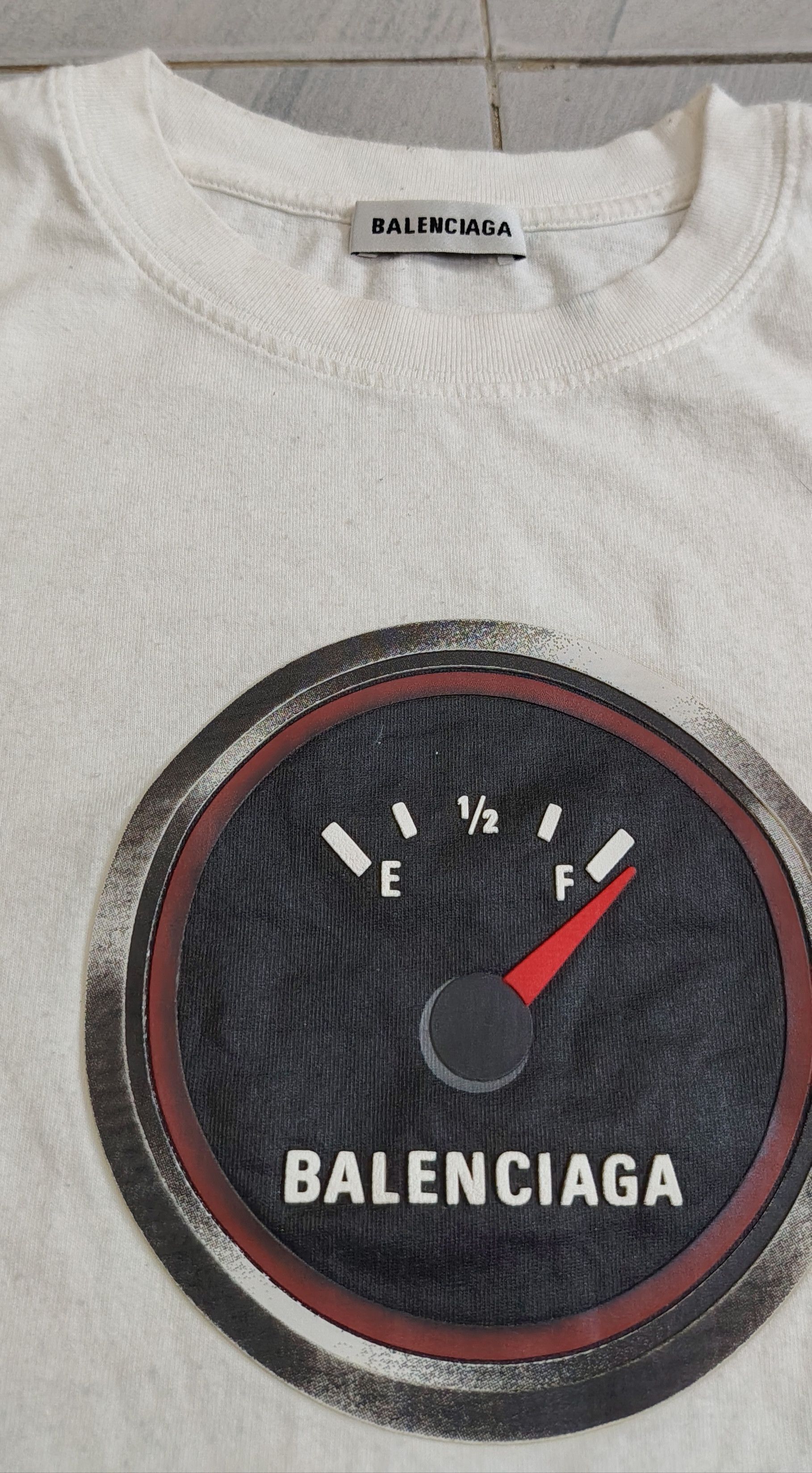 Balenciaga SS18 Balenciaga Fuel Gauge Tee Size XS / US 0-2 / IT 36-38 - 2 Thumbnail