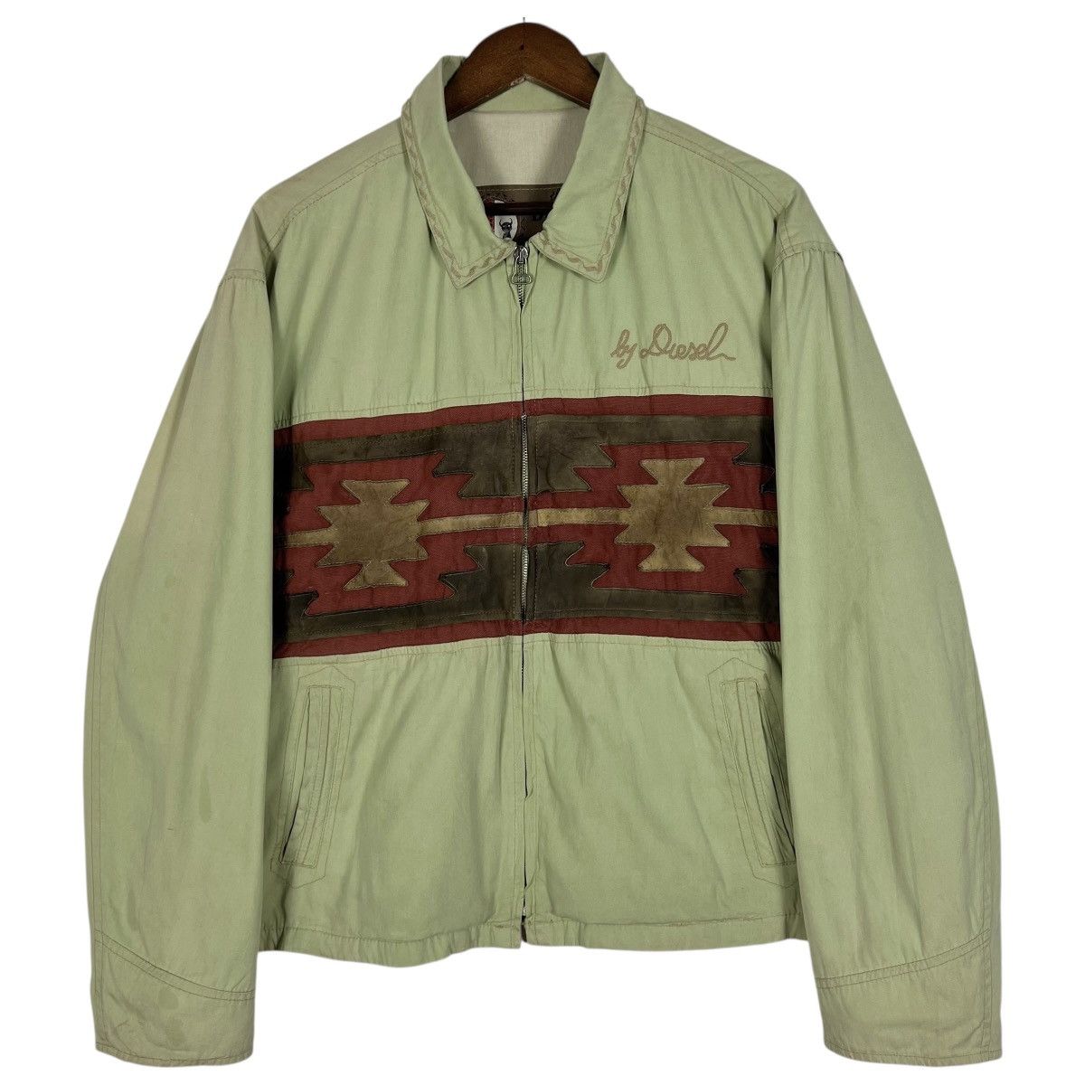 Diesel 90s Vintage DIESEL LEATHER TRIBE Jacket Size US L / EU 52-54 / 3 - 1 Thumbnail