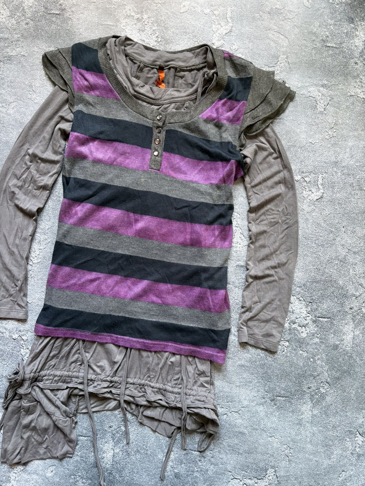 Cop Copine Crazy Vintage 00s Cop Copine Avant Garde Rhinestones Dress Size M / US 6-8 / IT 42-44 - 4 Thumbnail