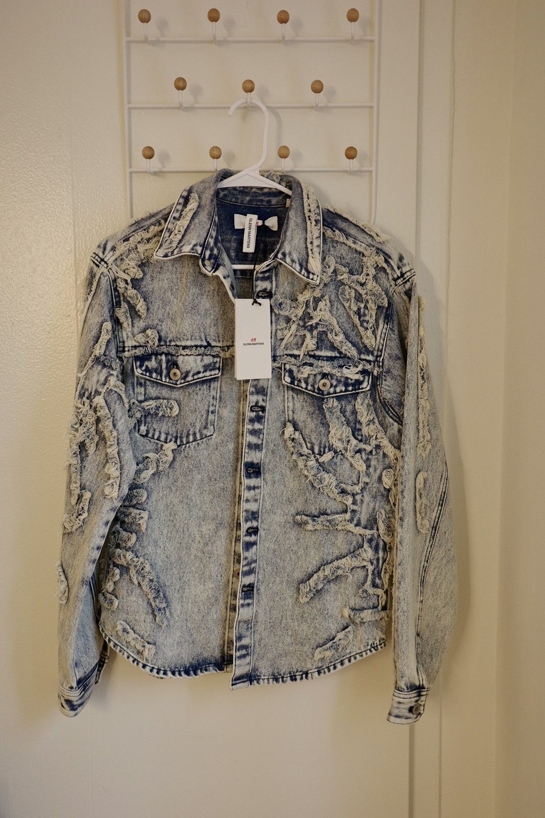 H&M H&M x Glenn Martens Distressed Denim Jacket Size US XS / EU 42 / 0 - 1 Thumbnail
