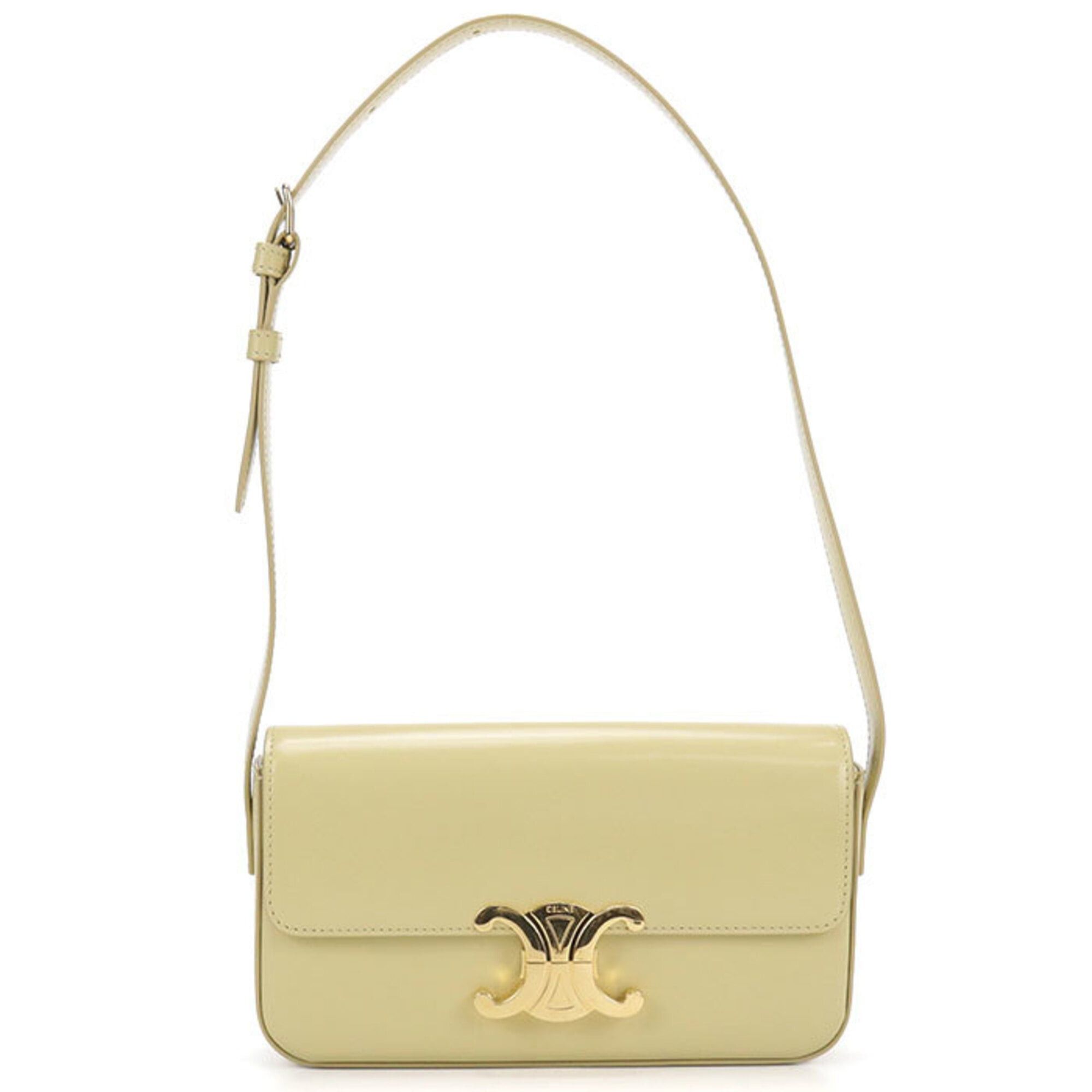 Celine CELINE Triomphe Shoulder Bag for Women, Yellow Size ONE SIZE - 1 Thumbnail