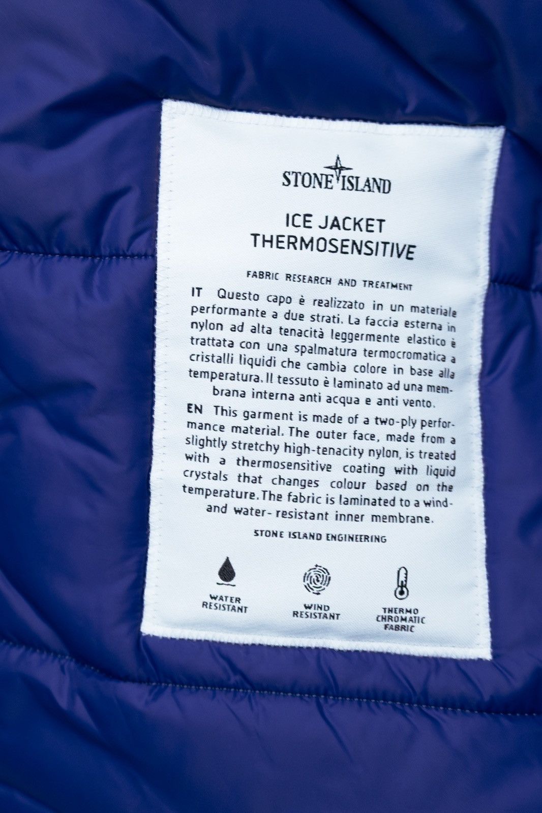 Stone Island Stone Island Ice Jacket Thermosensitive White Blue Size L Size US L / EU 52-54 / 3 - 8 Thumbnail