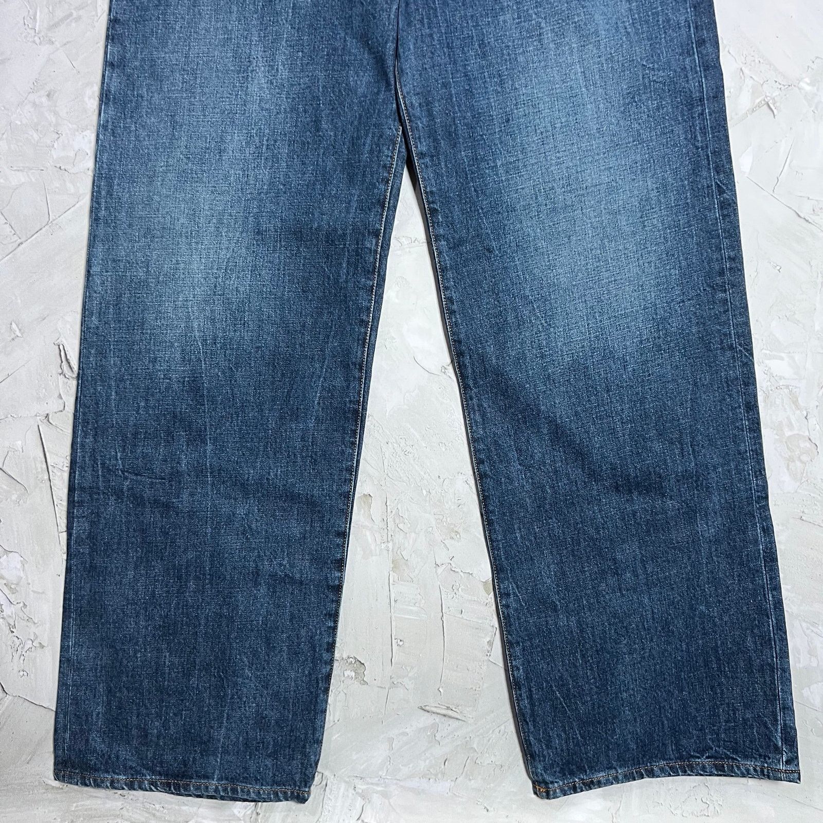 6397 6397 NP239 Wide Leg Jeans Marbled Blue 100% Cotton Sz 29 Size 29" - 8 Thumbnail