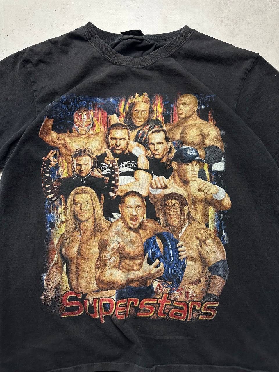Vintage × WWE Vintage WWE Superstars Graphic Boxy T-shirt L Size US L / EU 52-54 / 3 - 5 Thumbnail