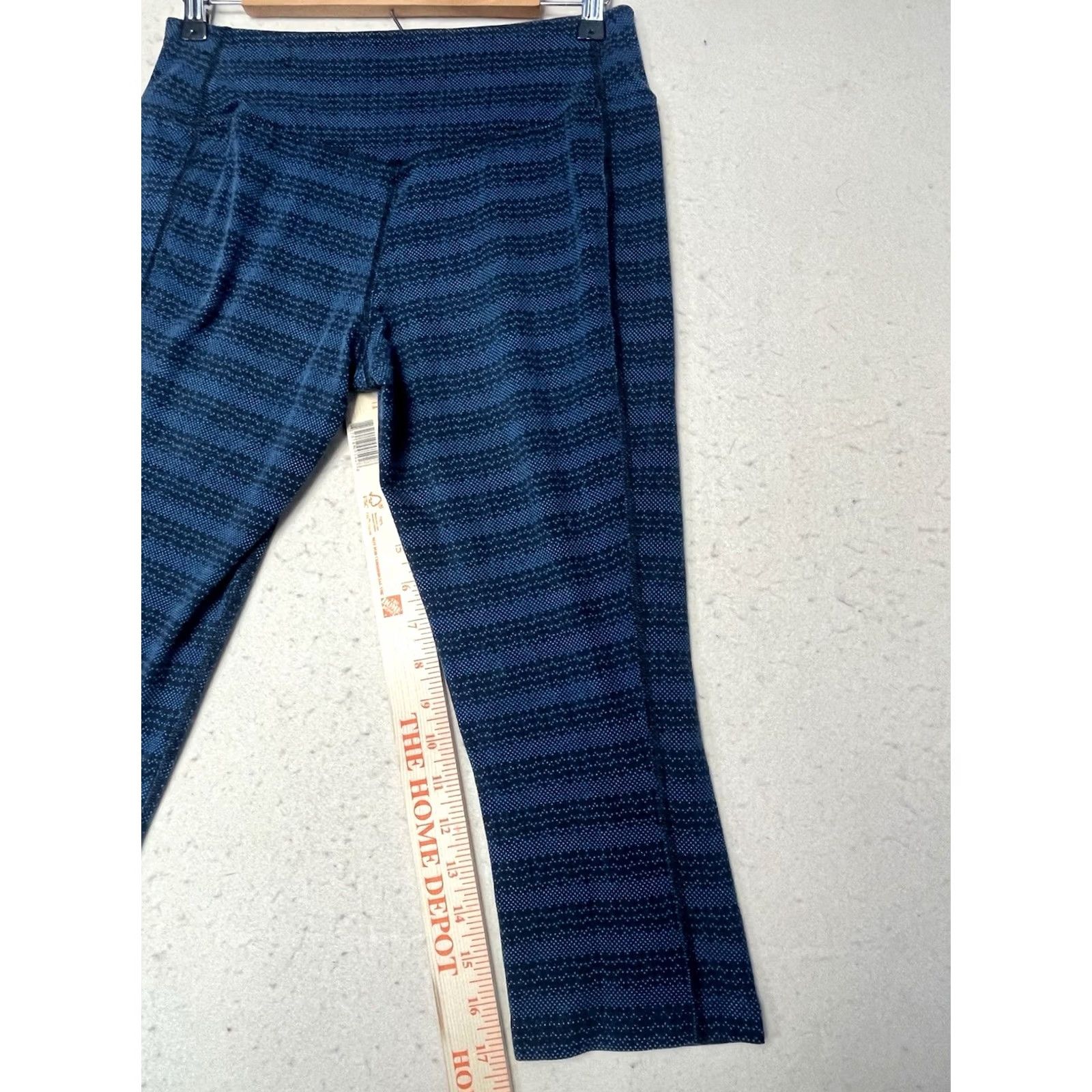 Nike Nike Leggings Womens Medium Blue Black Dri-Fit Athletic Yoga Cropped Pants Size 32" / US 10 / IT 46 - 5 Thumbnail