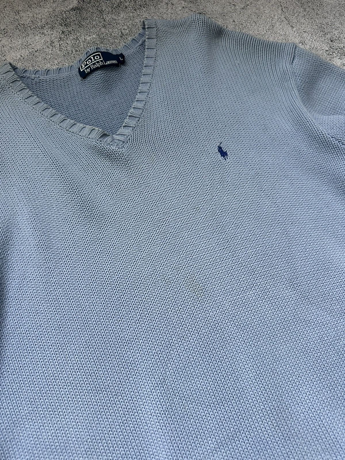 Polo Ralph Lauren Polo Ralph Lauren Knit Sweater Men's Blue Logo Size US L / EU 52-54 / 3 - 6 Thumbnail
