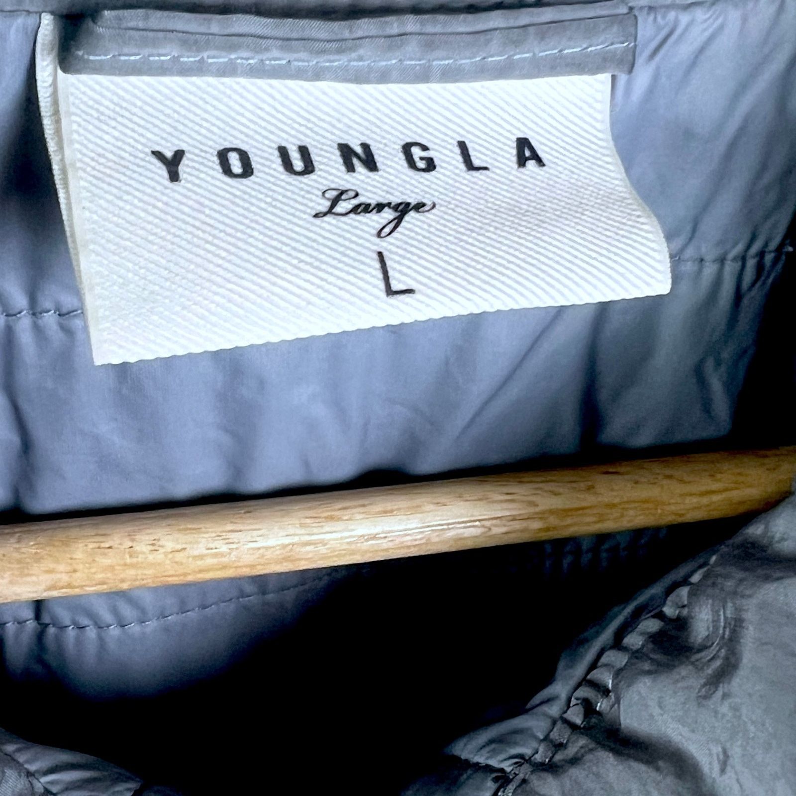 YoungLA YoungLA Mens Large Reflective Gray Zip-Up Windbreaker Jacket Size US L / EU 52-54 / 3 - 3 Thumbnail