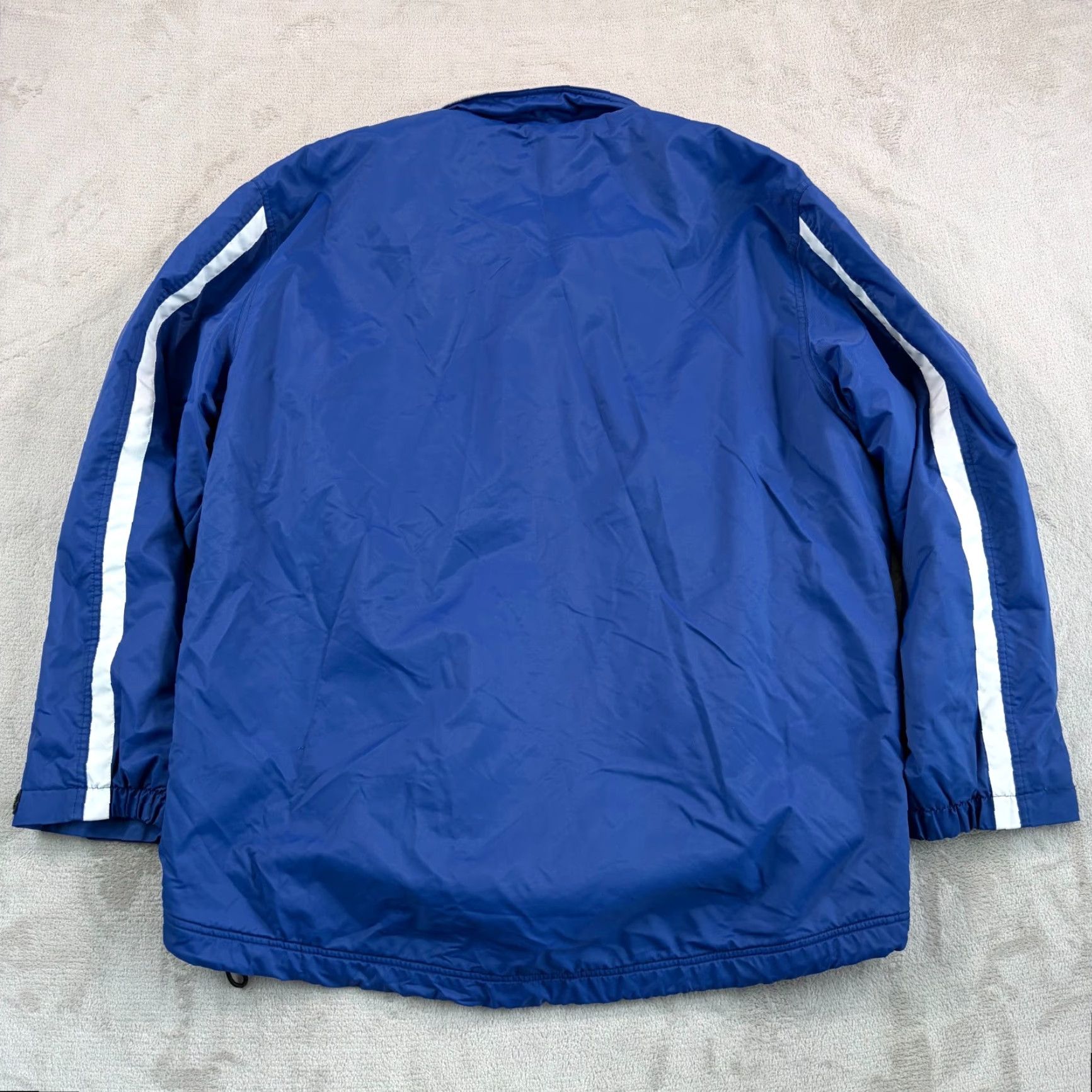 Nike VINTAGE Nike Jacket Mens XL Blue Full Zip Fleece Lined 90s Swoosh Logo Jacket Size US L / EU 52-54 / 3 - 6 Thumbnail
