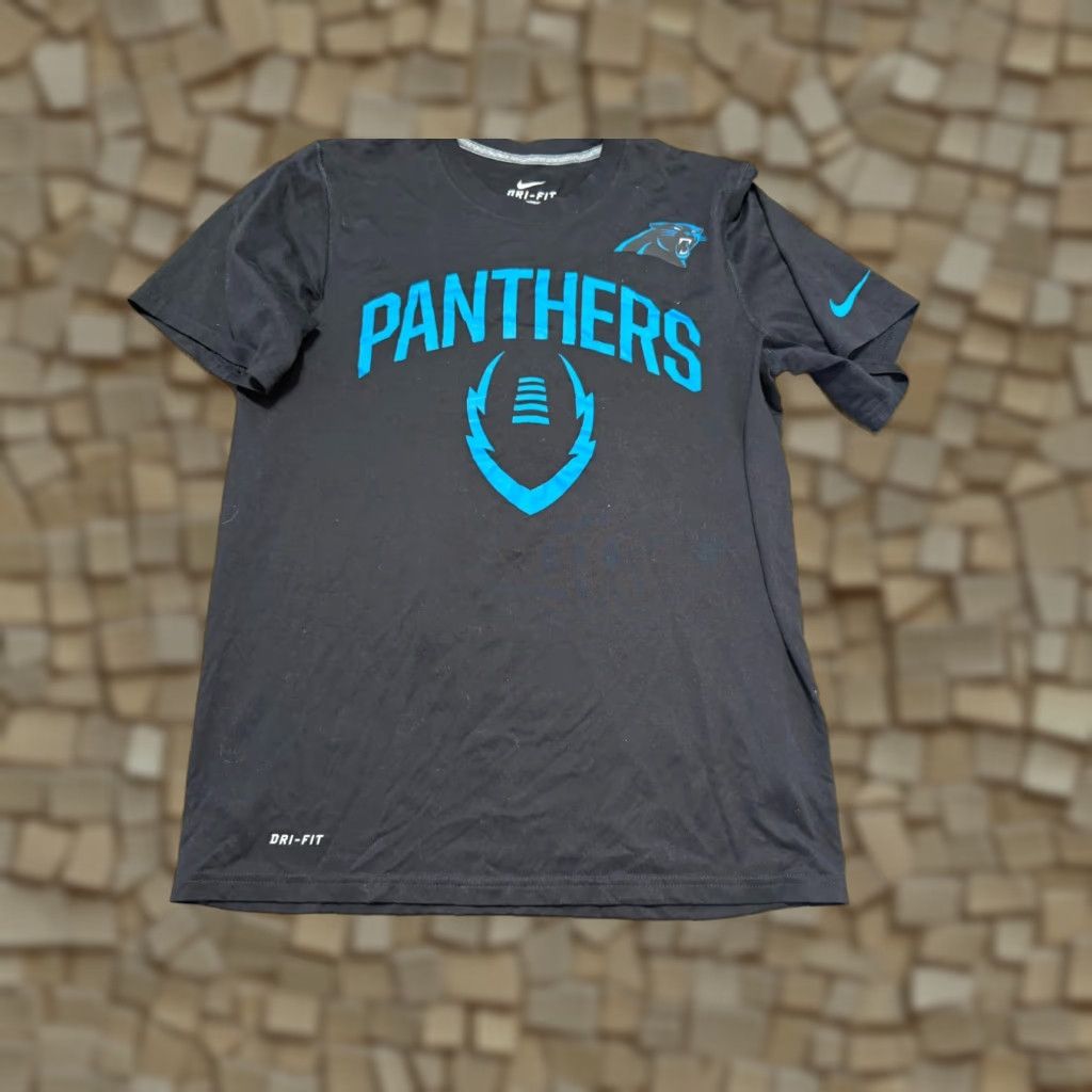 Nike Nike Shirt Men's Medium Black Panther Football Graphic Print Dri-FIT Shirt, Nike, Crew Neck, Short Sleeve, Cotton, Black, Logo, Nike Dri-Fit, Men, NFL Size US M / EU 48-50 / 2 - 1 Thumbnail
