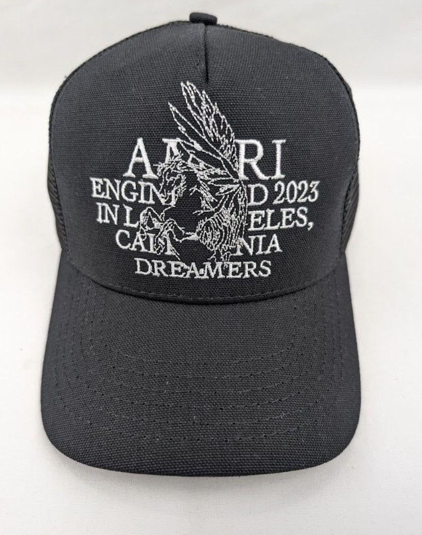 Amiri o1s1wg110425 Size: OS / Cherub Trucker Hat / Cap in Black Size ONE SIZE - 2 Thumbnail