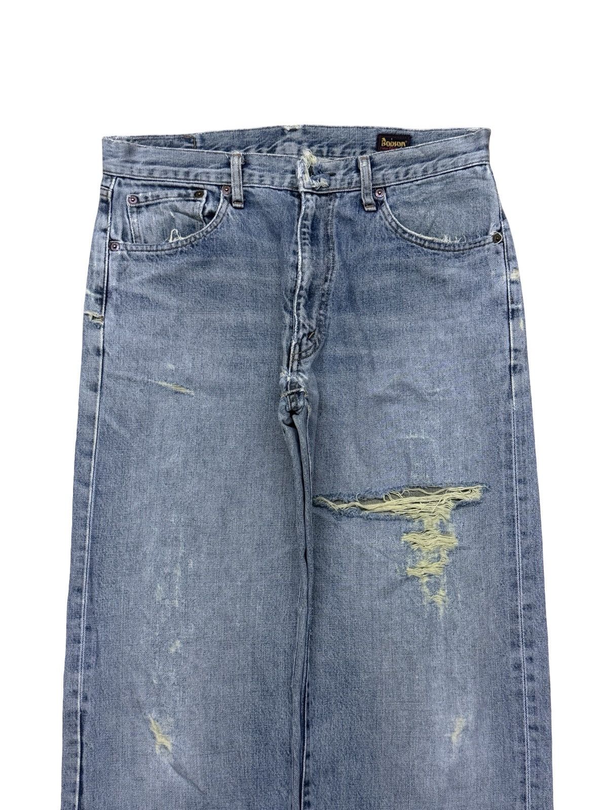 Japanese Brand Vintage 90s Bobson Lot 512 Denim Jeans Made in Japan | W34 Size US 34 / EU 50 - 4 Thumbnail