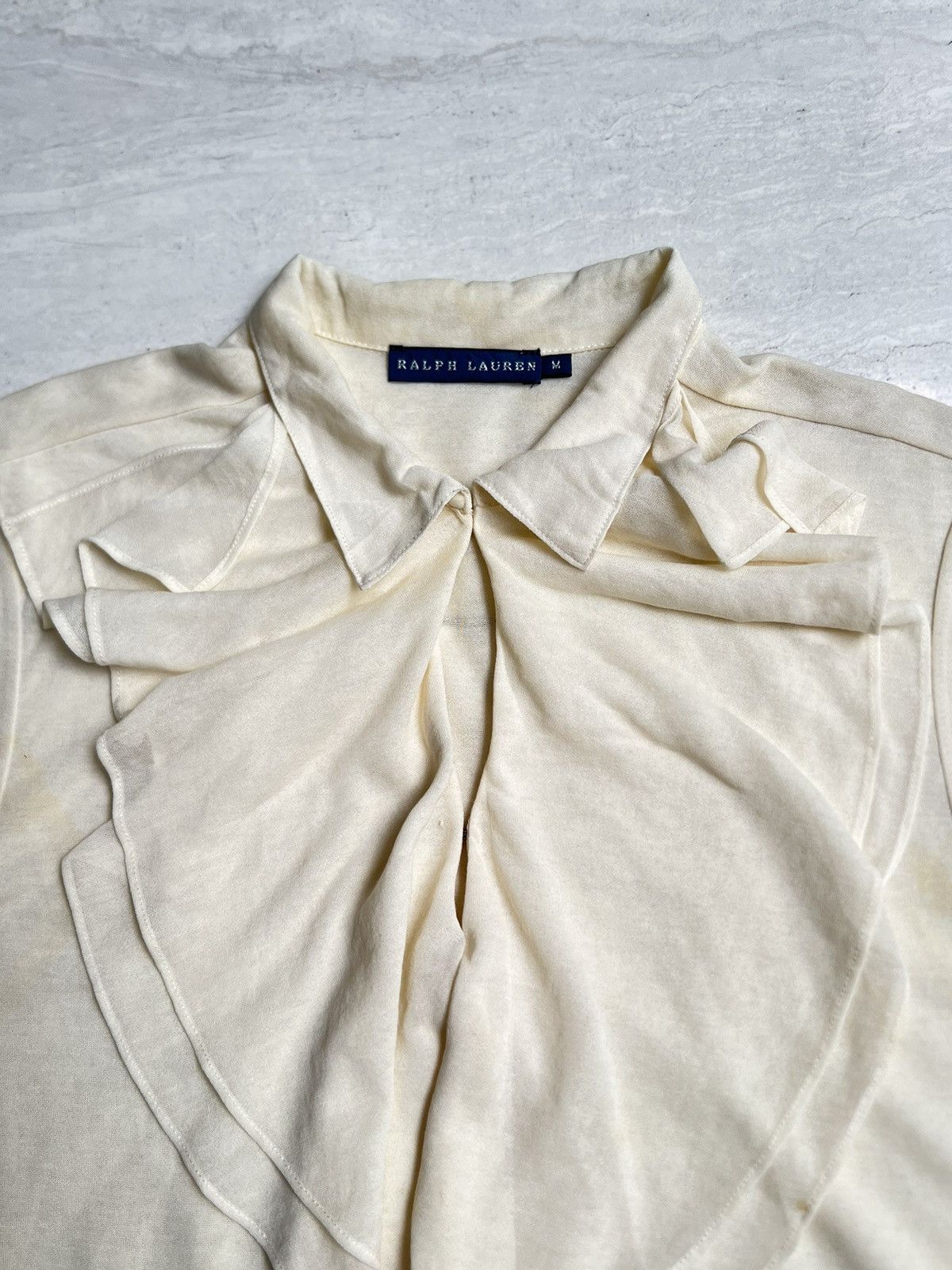Ralph Lauren RALPH LAURENT Cream Shirt Size XS / US 0-2 / IT 36-38 - 4 Thumbnail